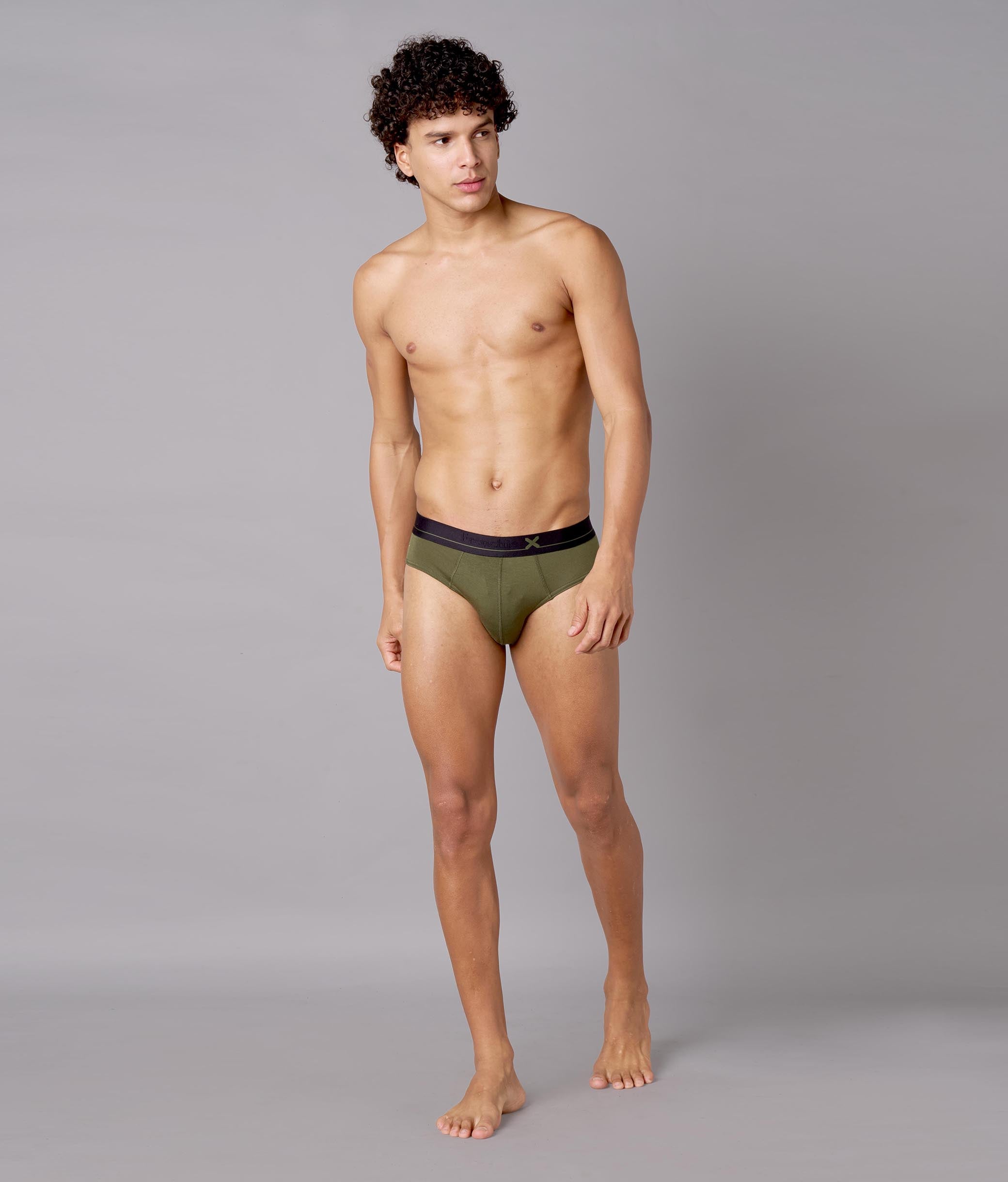 X-Lows Beetle Olive Micro Modal Briefs