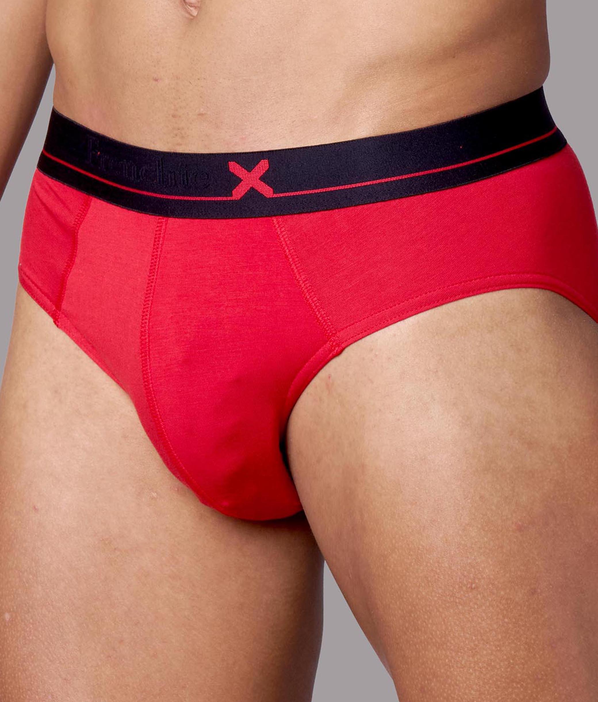 X-Lows Solid Adrenaline Red Micro Modal Briefs