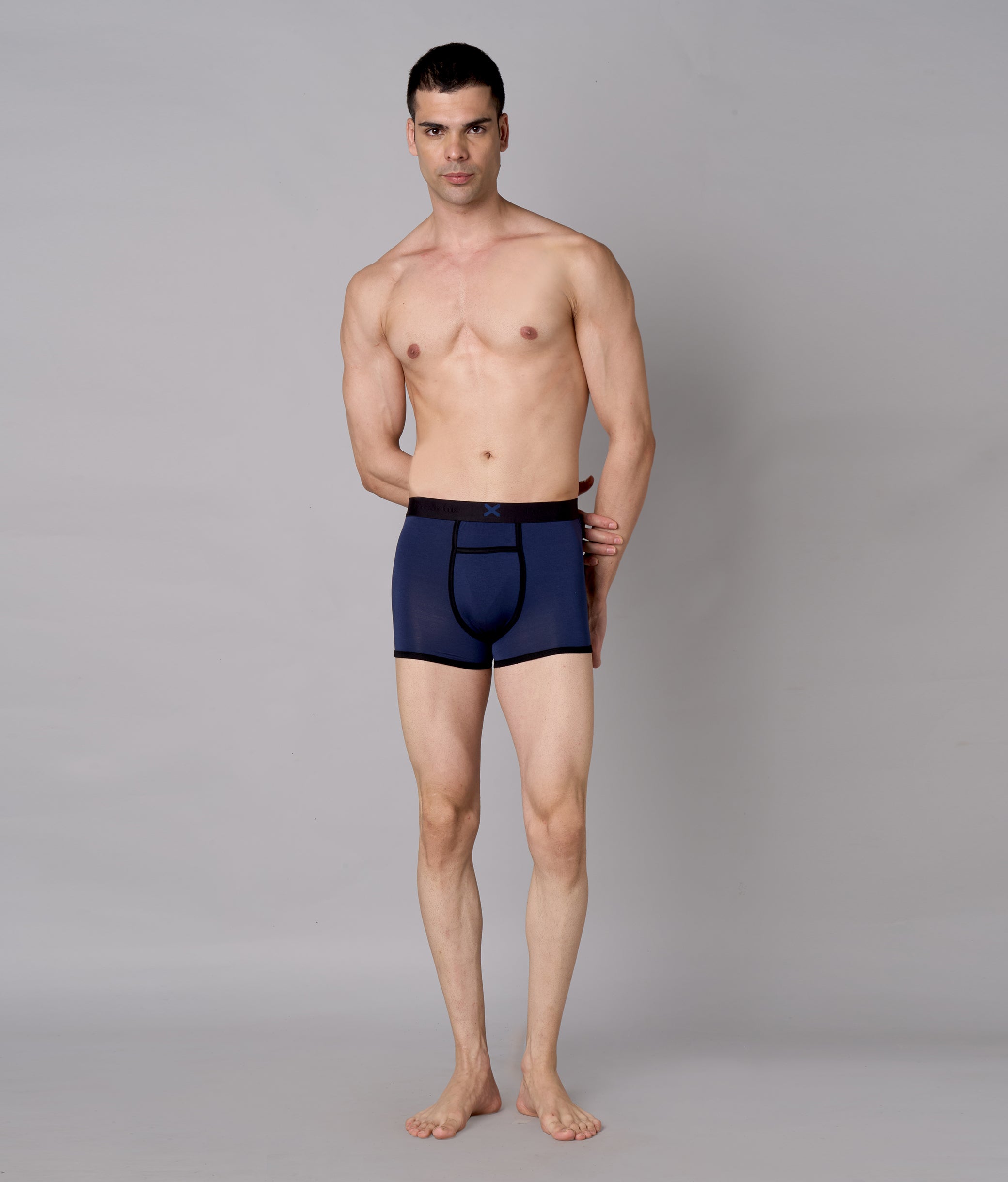 X-Hype Solid Pageant Blue Micro Modal Trunks