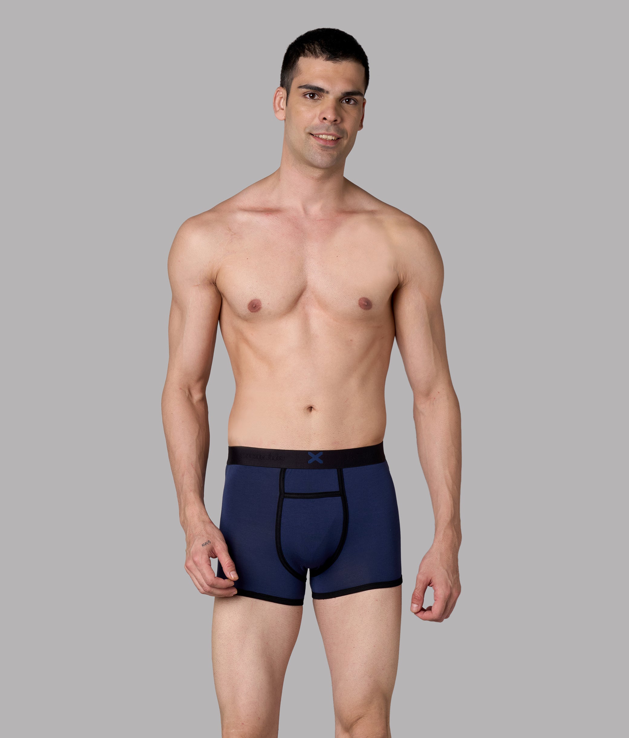 X-Hype Solid Pageant Blue Micro Modal Trunks