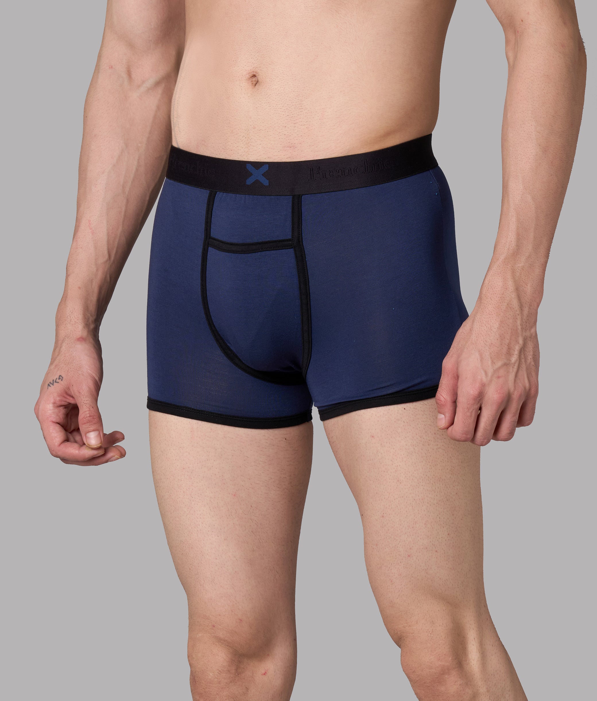 X-Hype Solid Pageant Blue Micro Modal Trunks