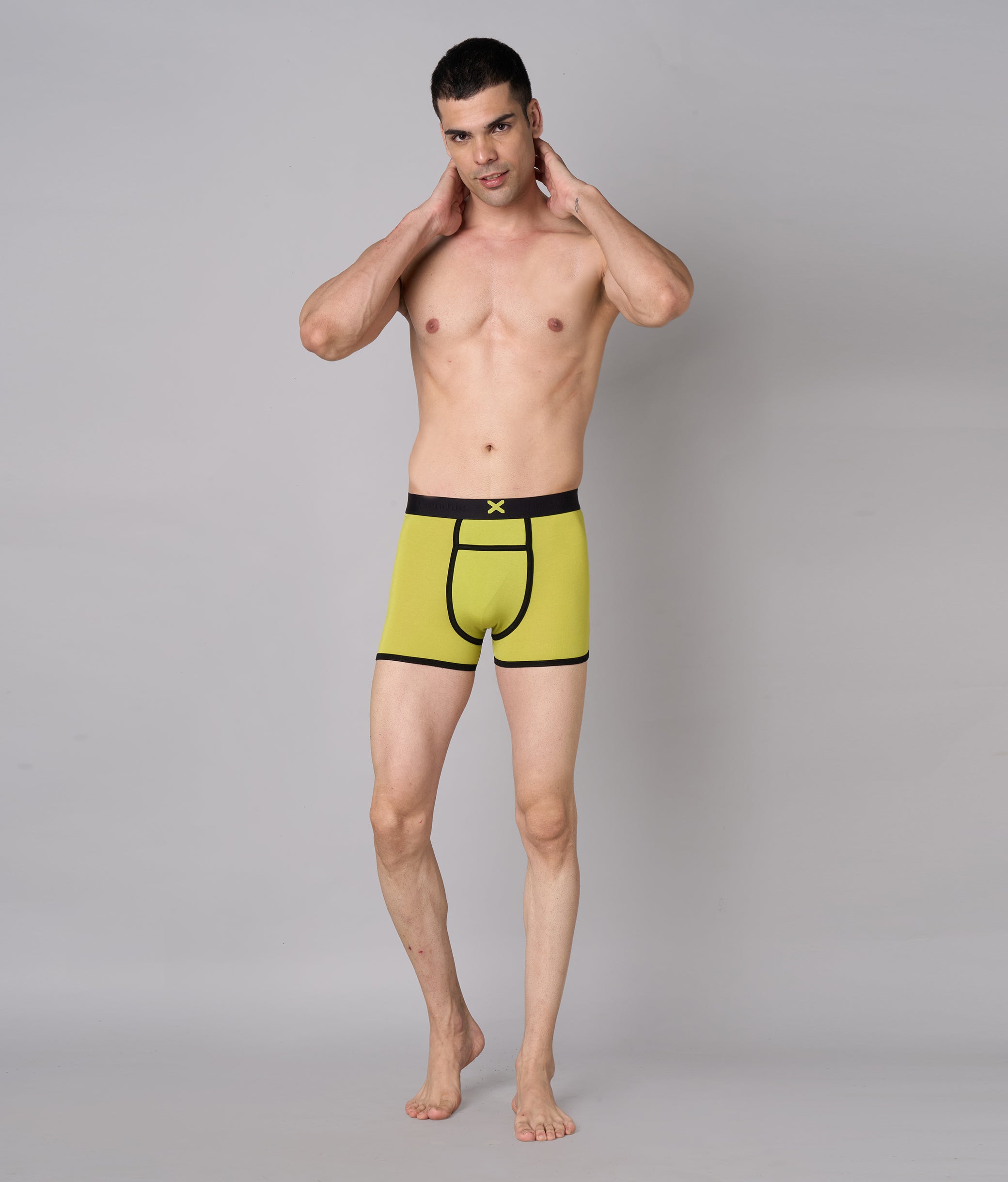 X-Hype Solid Lime Punch Micro Modal Trunks