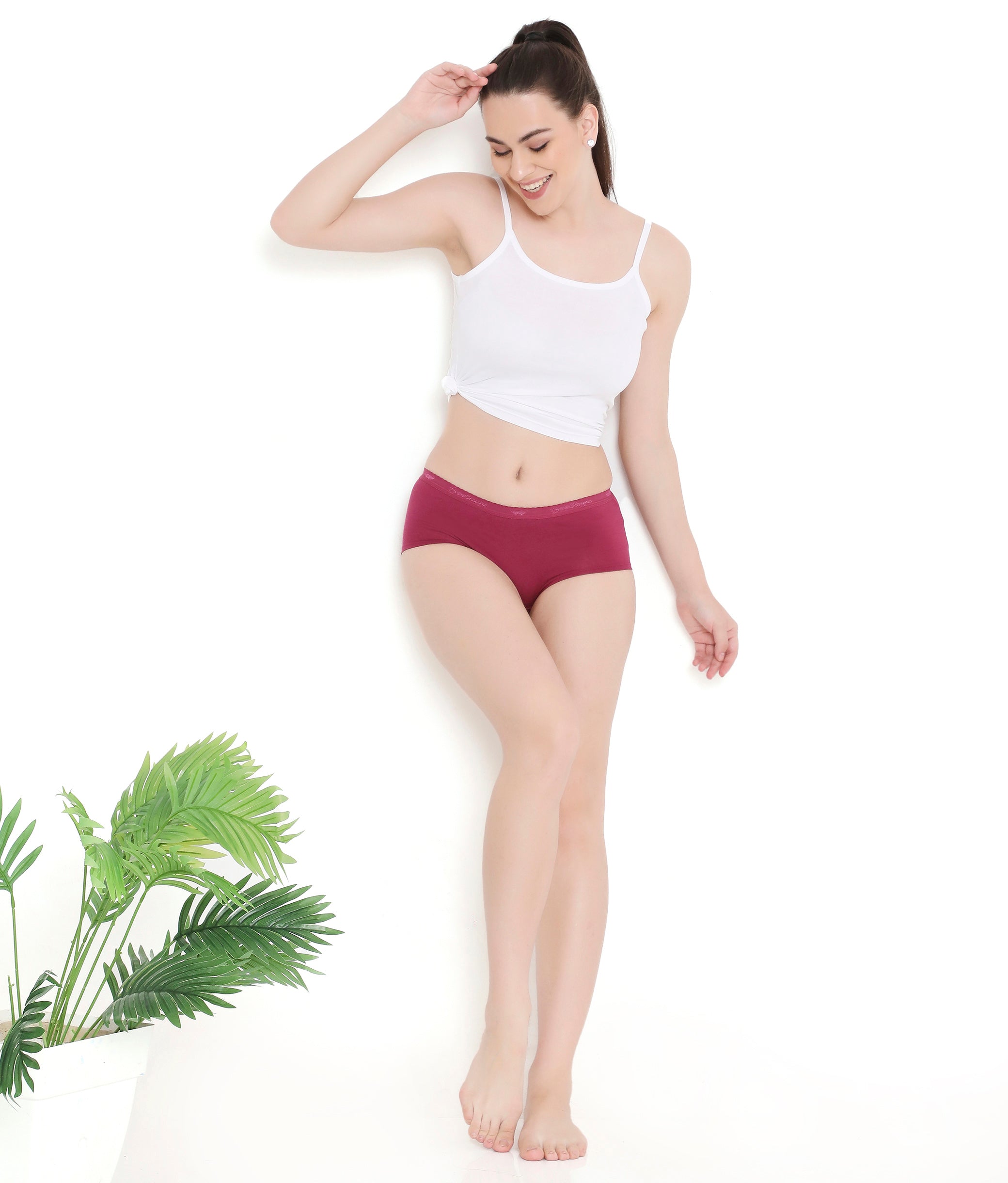 Amelie 112 Solid Boyleg Cotton Panty in Assorted Colours - AS02