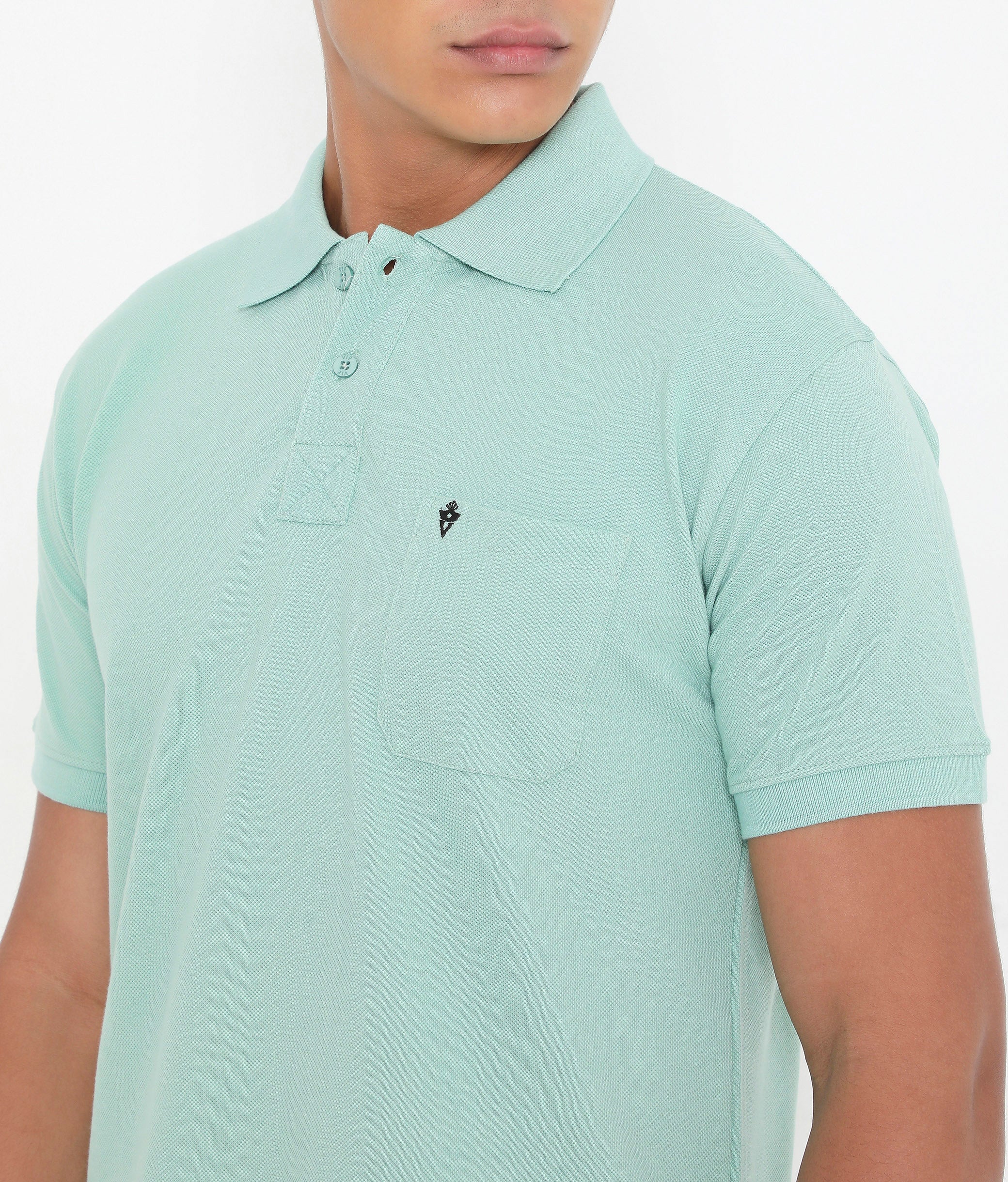 Men Pista Essential Cotton Polo T-Shirt with Chest Pocket