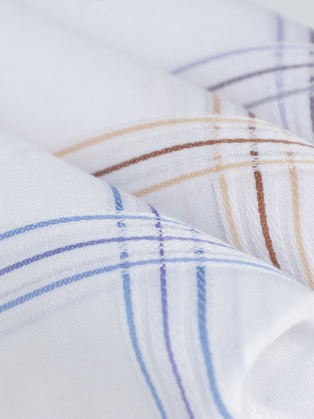 VIP Men's Striped Cotton Assorted Square Premium 02 Handkerchief-Pack of 3