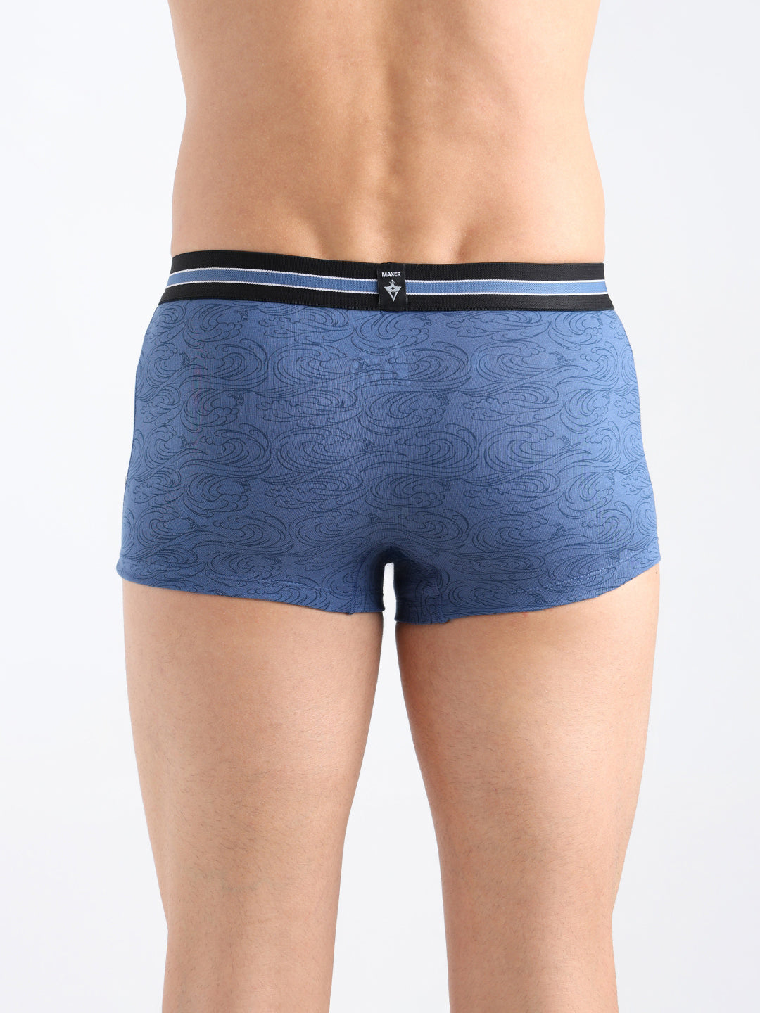 Maxer Men's Printed Cotton Mid Rise Regular Fit Trunk Assorted-Pack of 2