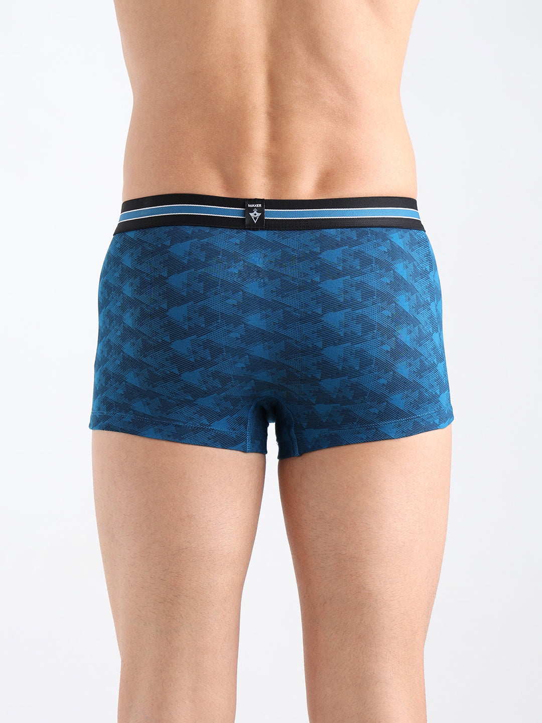 Maxer Men's Printed Cotton Mid Rise Regular Fit Trunk Assorted-Pack of 2