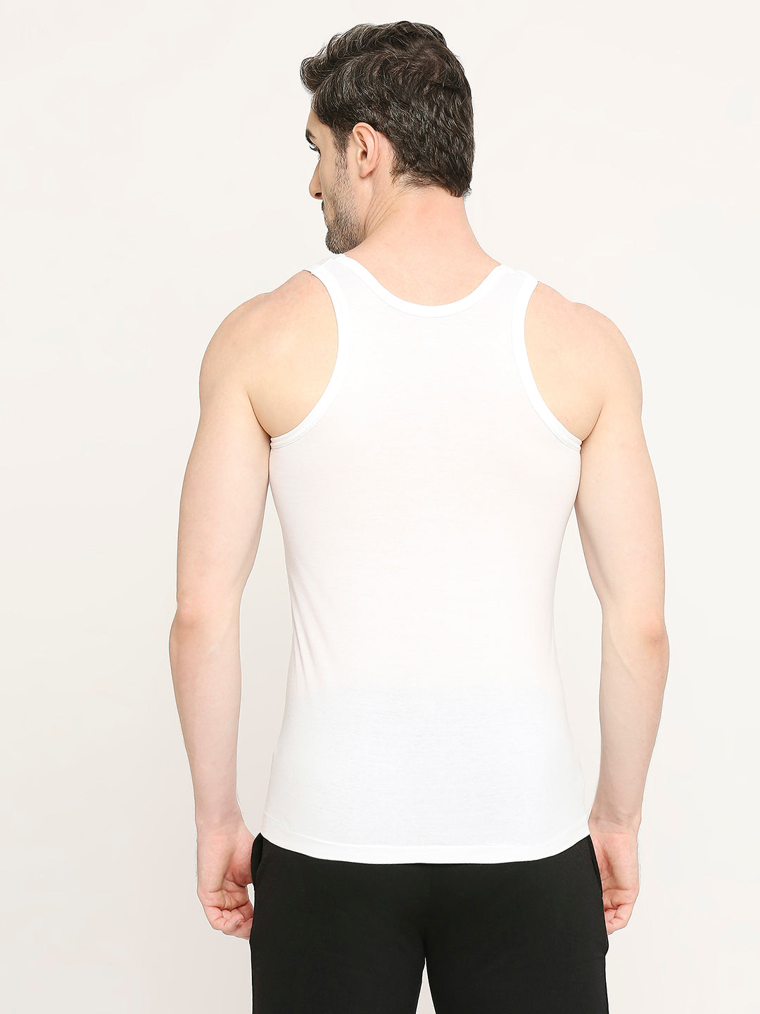 Bonus Classic Men's Snow White Cotton Vest for Men