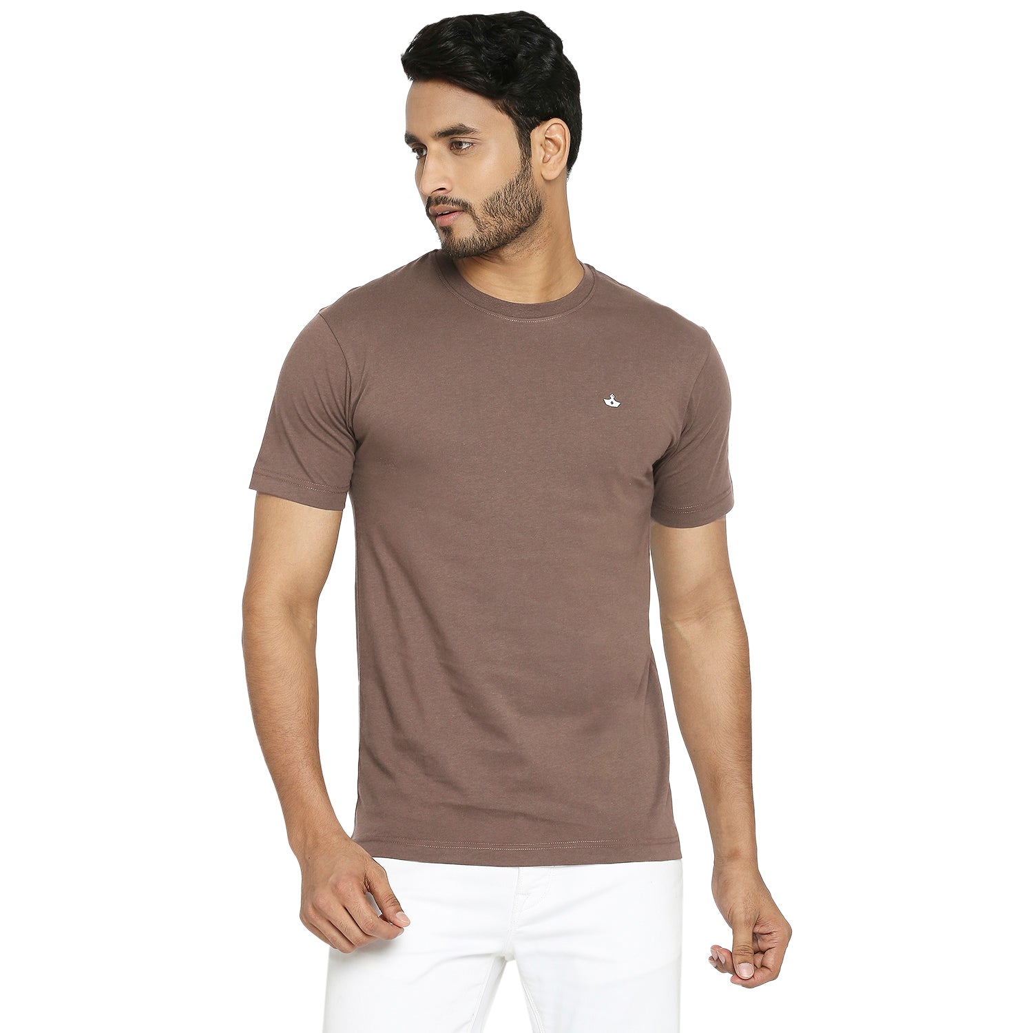 Seawood Brown Everyday Essential Cotton T-Shirt for Men