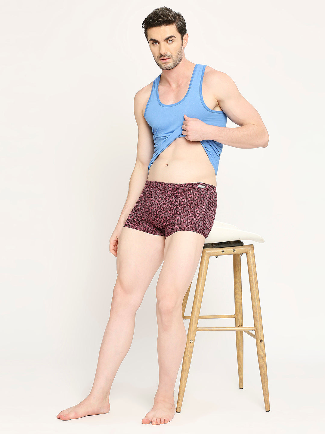 Brando Printed Combed Cotton Trunks in Assorted Colours
