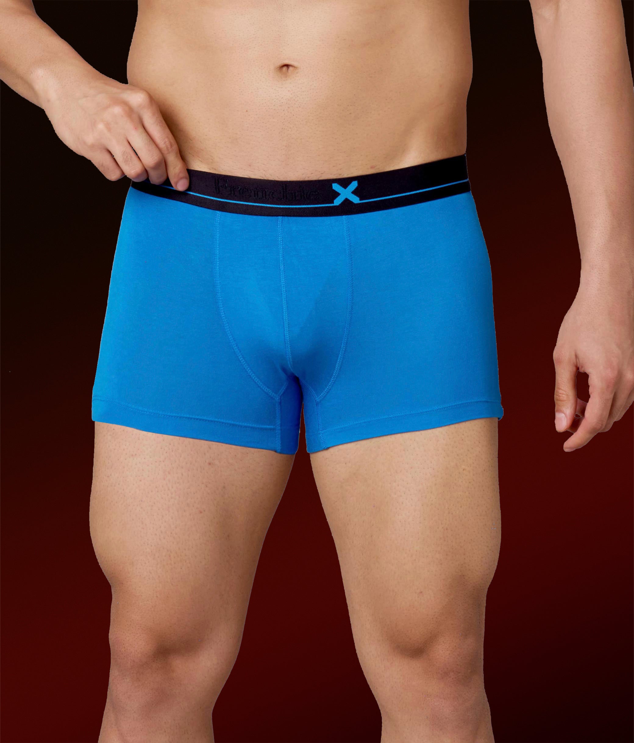 X-Lows Solid Micro Modal Trunks - French Blue