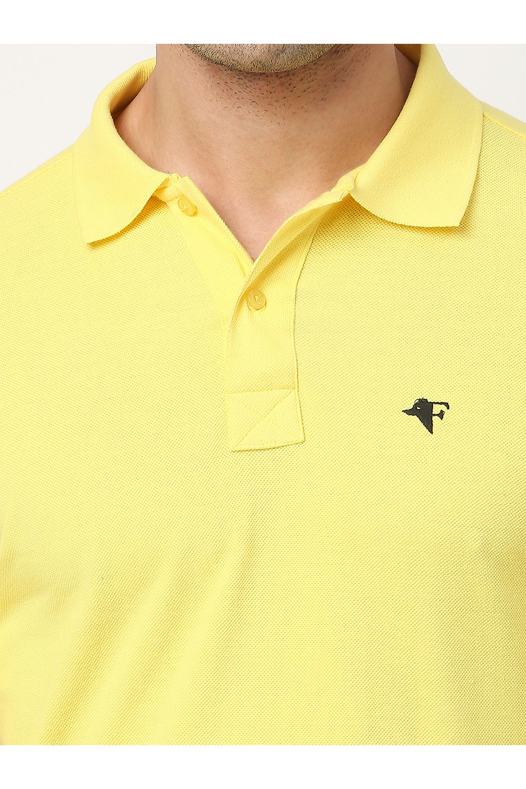 MENS YELLOW POLO T-SHIRT