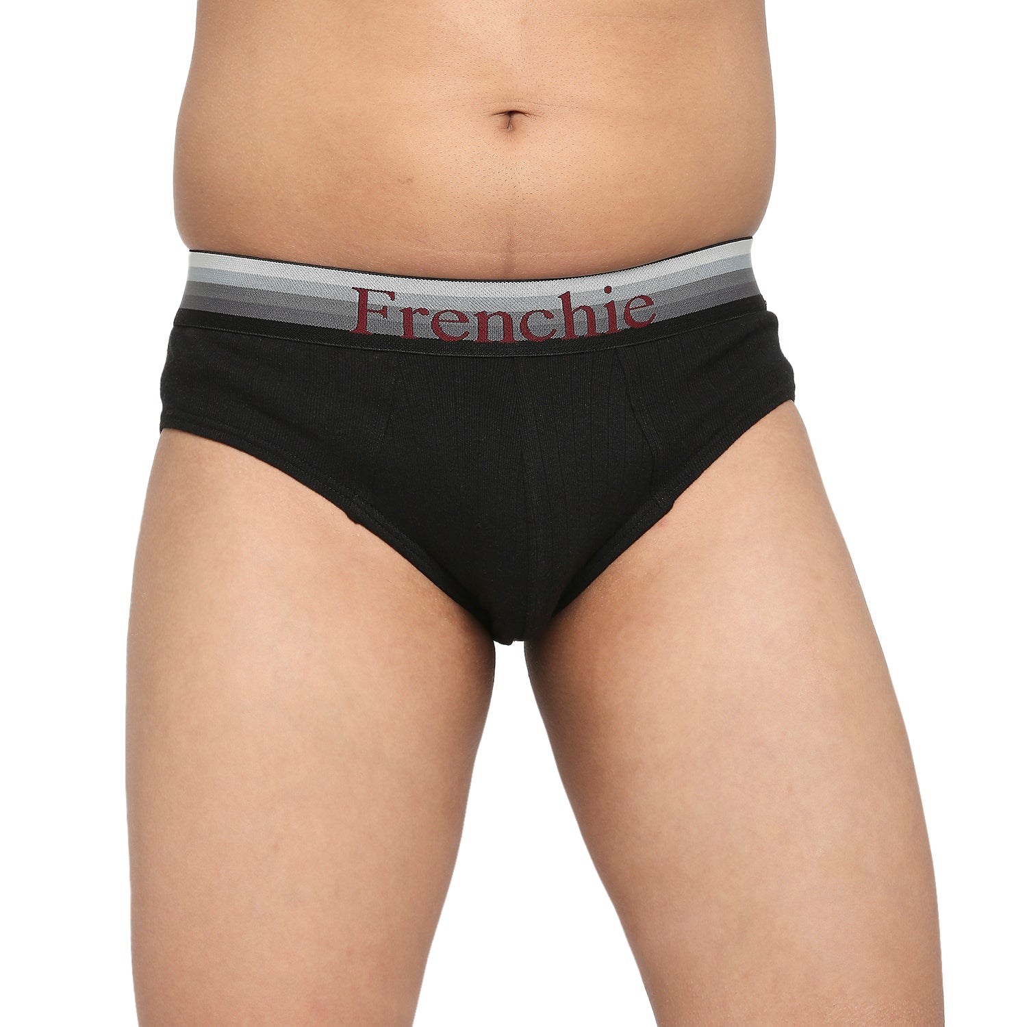 U19 Teenagers Cotton Brief Black and Wine - Pack of 2
