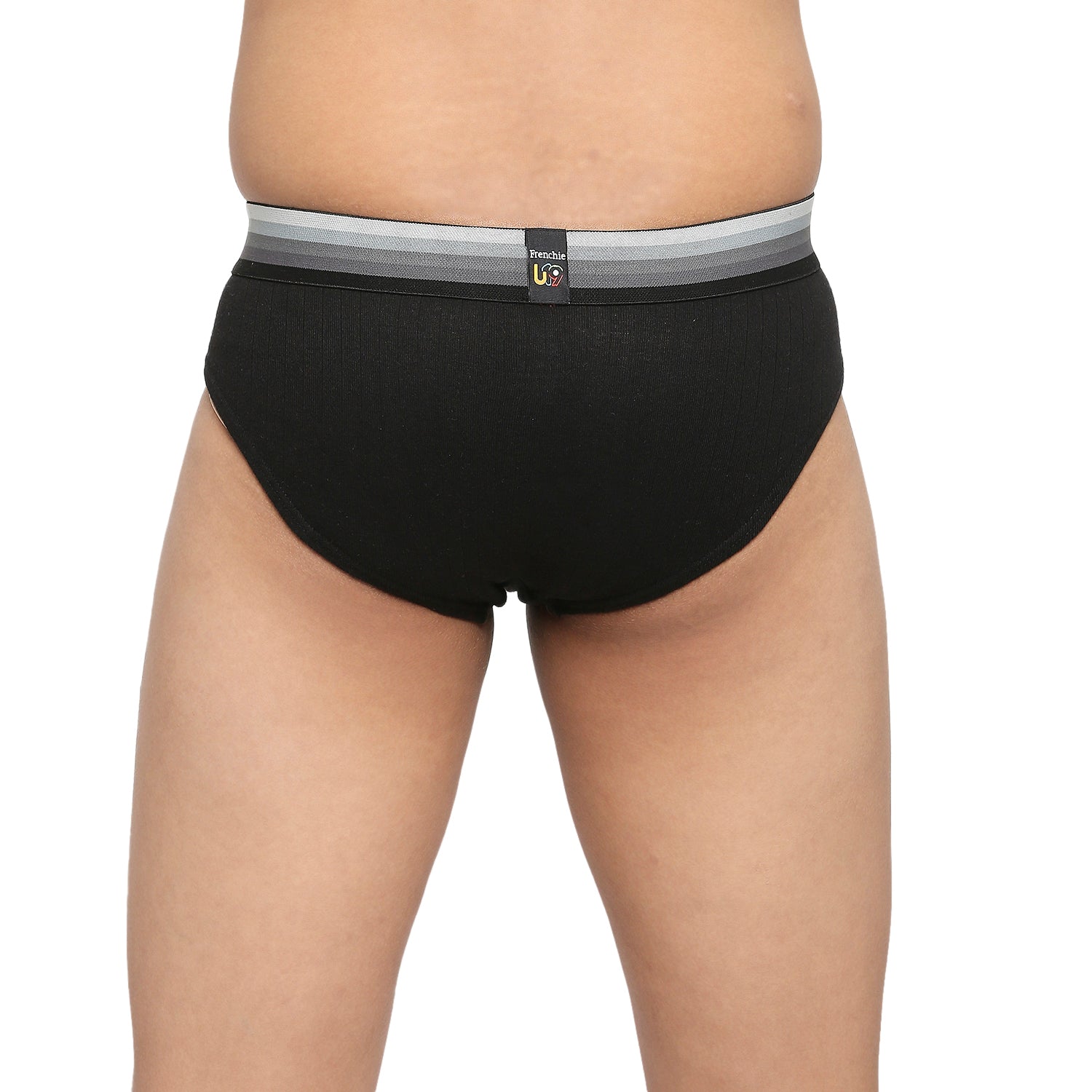 U19 Teenagers Cotton Brief Black and Wine - Pack of 2