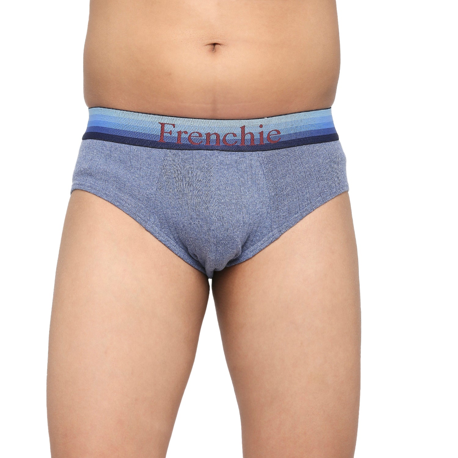 U19 Teenagers Cotton Brief Blue and Gray - Pack of 2