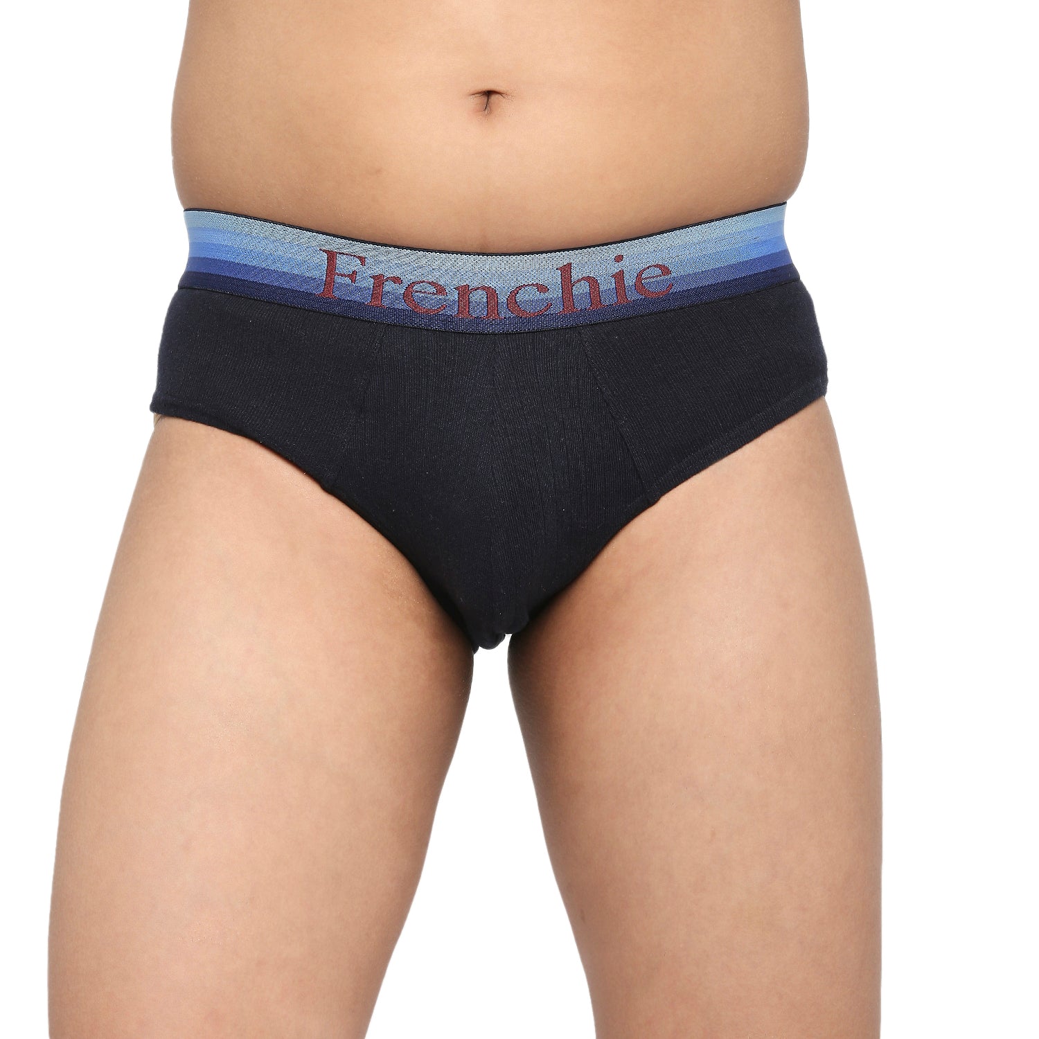 U19 Teenagers Cotton Brief Navy Blue and Gray - Pack of 2