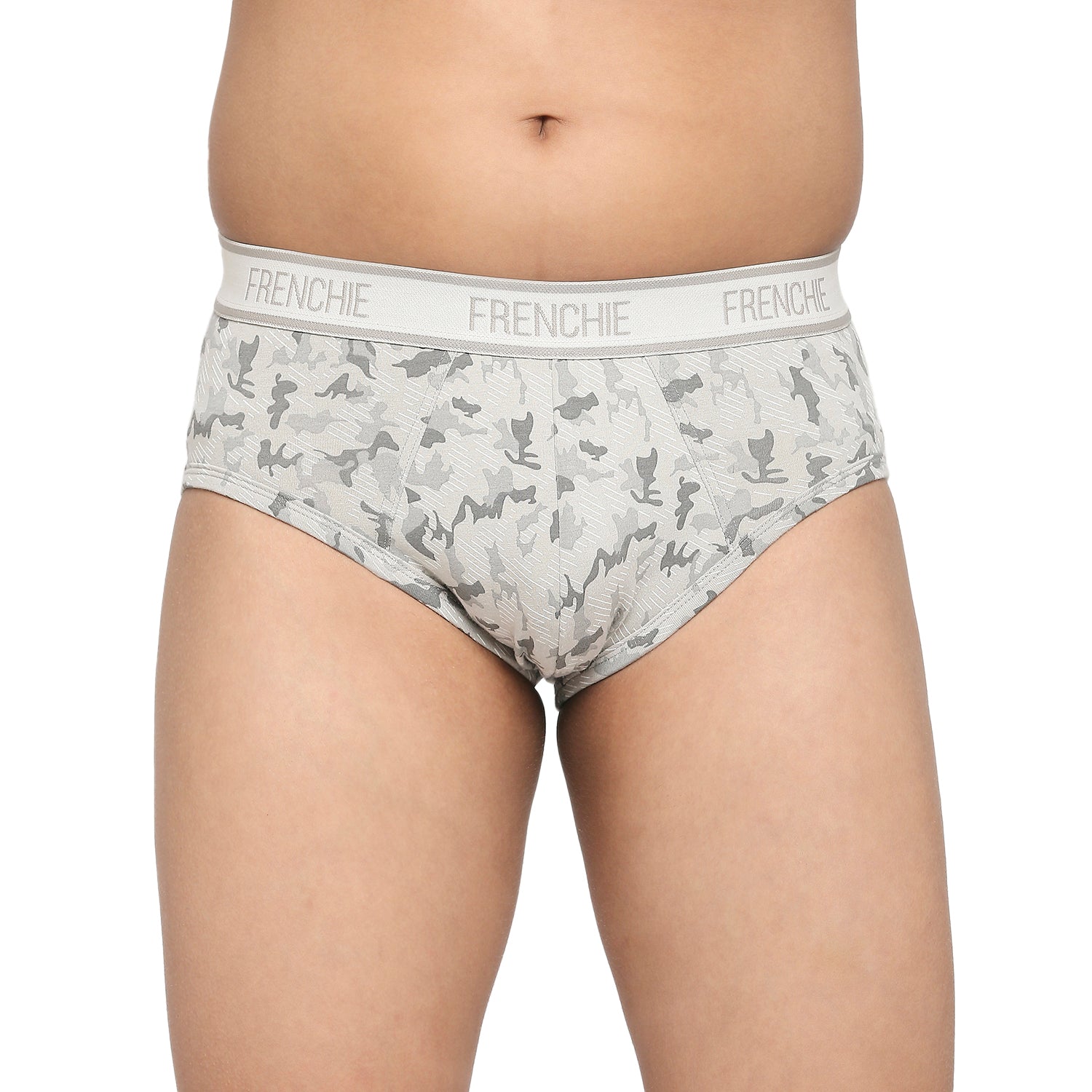 U19 Teenagers Cotton Brief Gray and Light Gray - Pack of 2