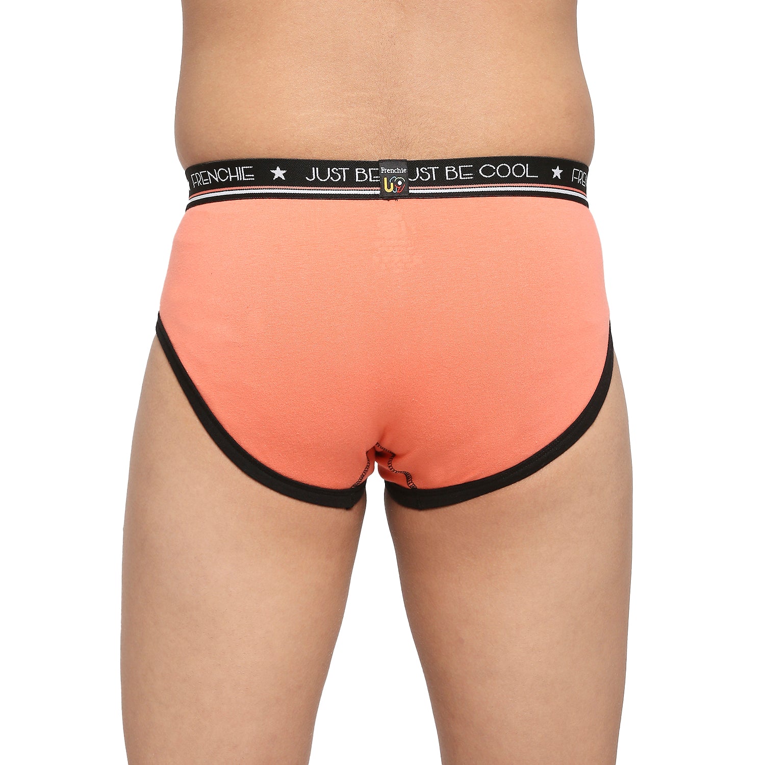 U19 Teenagers Cotton Brief Light Gray and Peach - Pack of 2