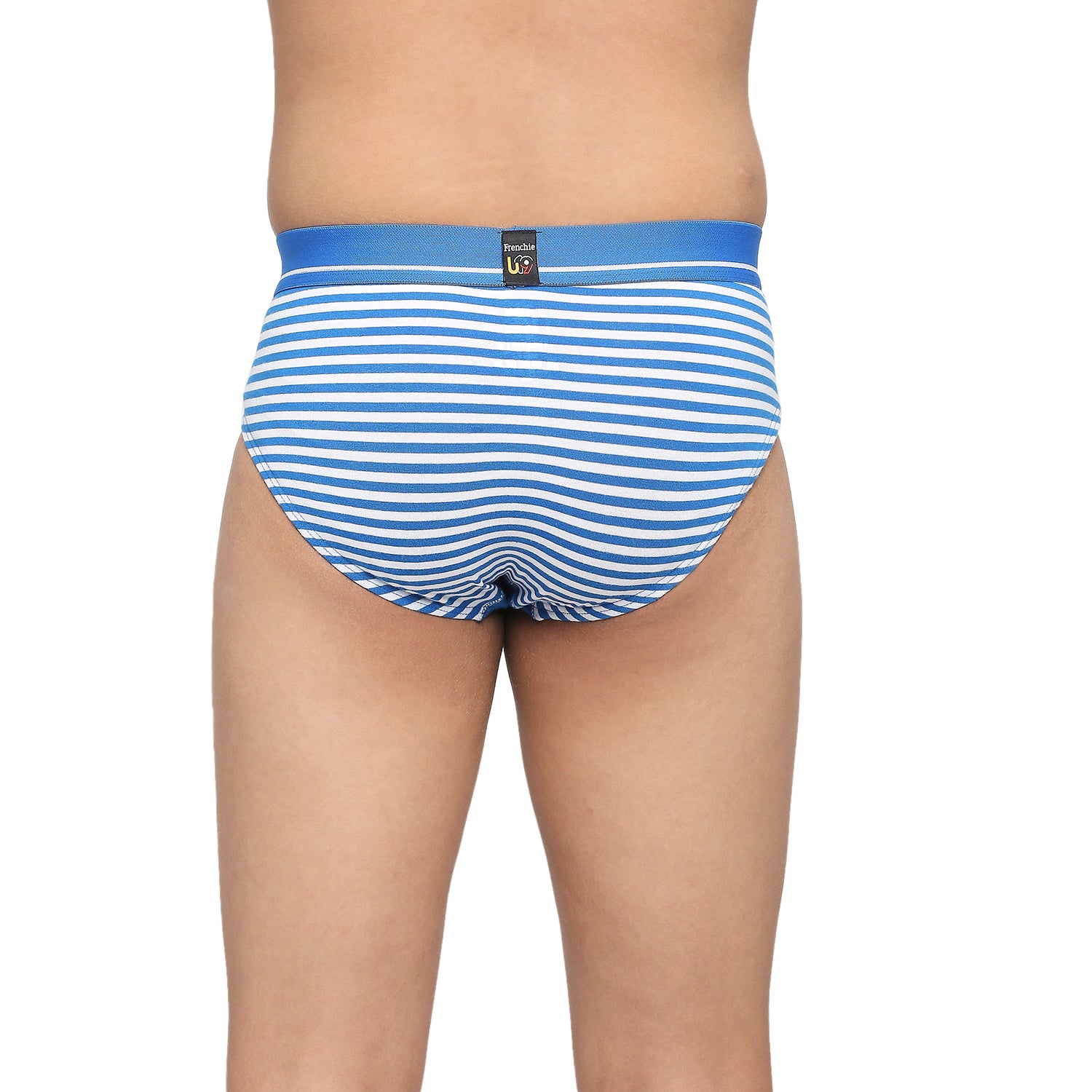 U19 Teenagers Cotton Brief Blue and Light Gray - Pack of 2