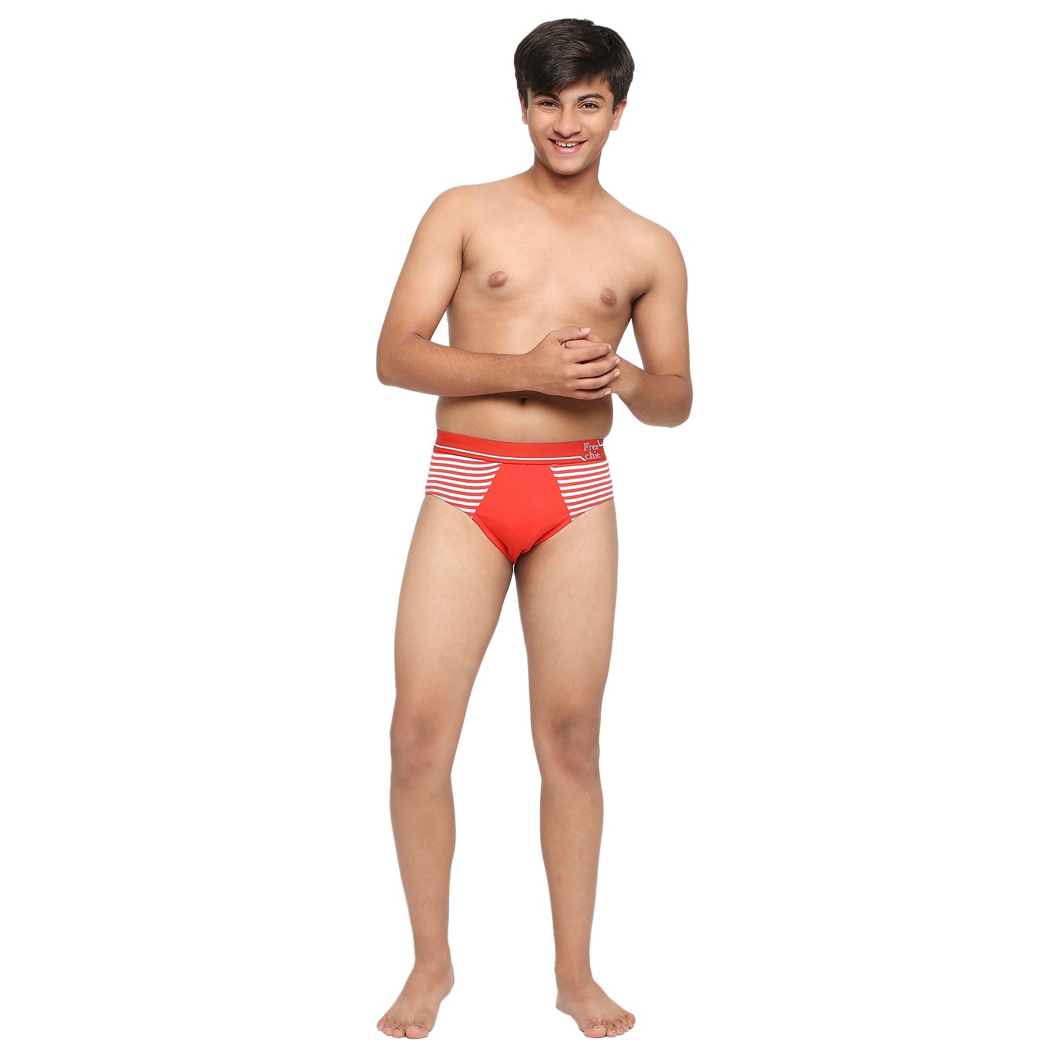 U19 Teenagers Cotton Brief Navy and Red - Pack of 2
