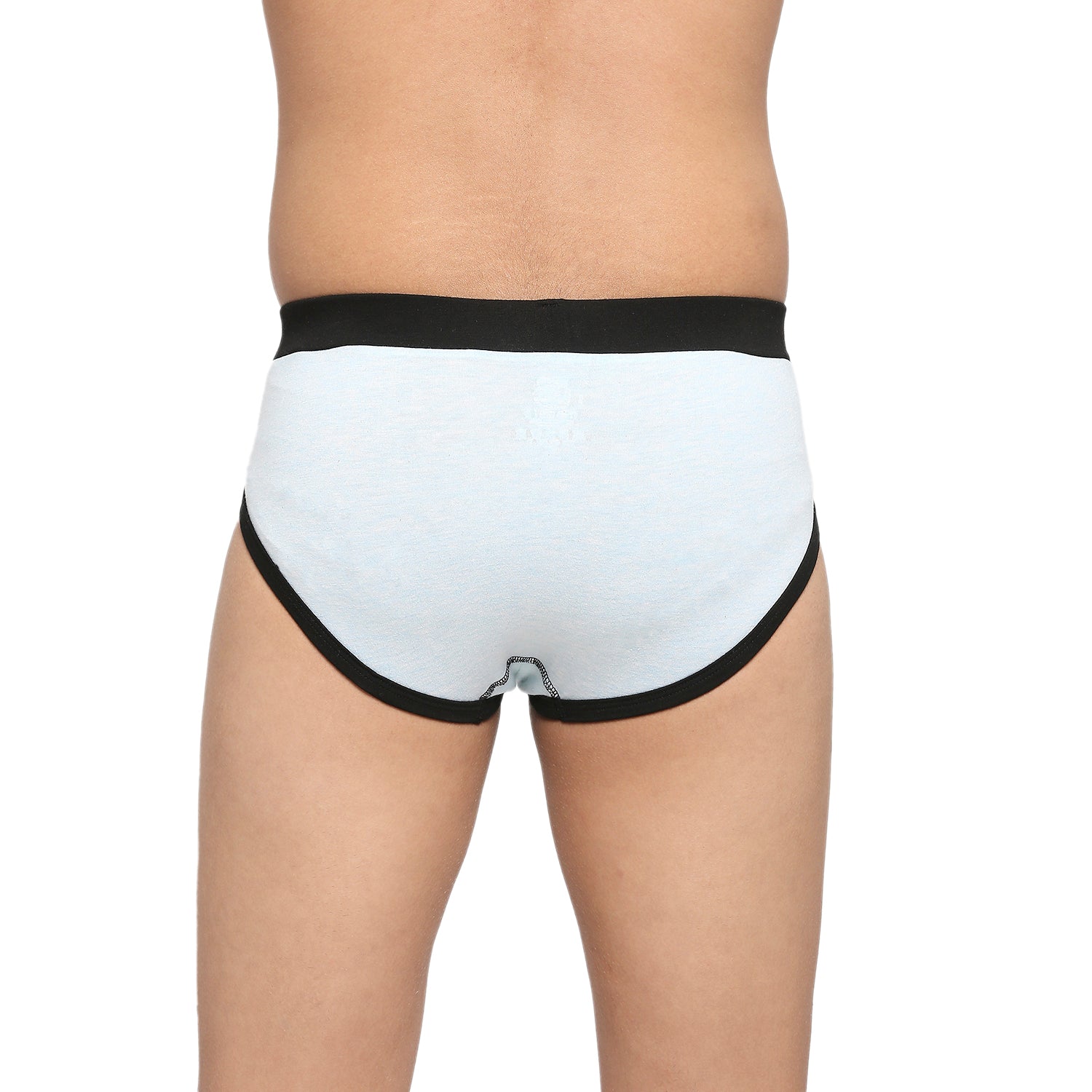 Teenagers Cotton Brief Aqua and Light Gray - Pack of 2