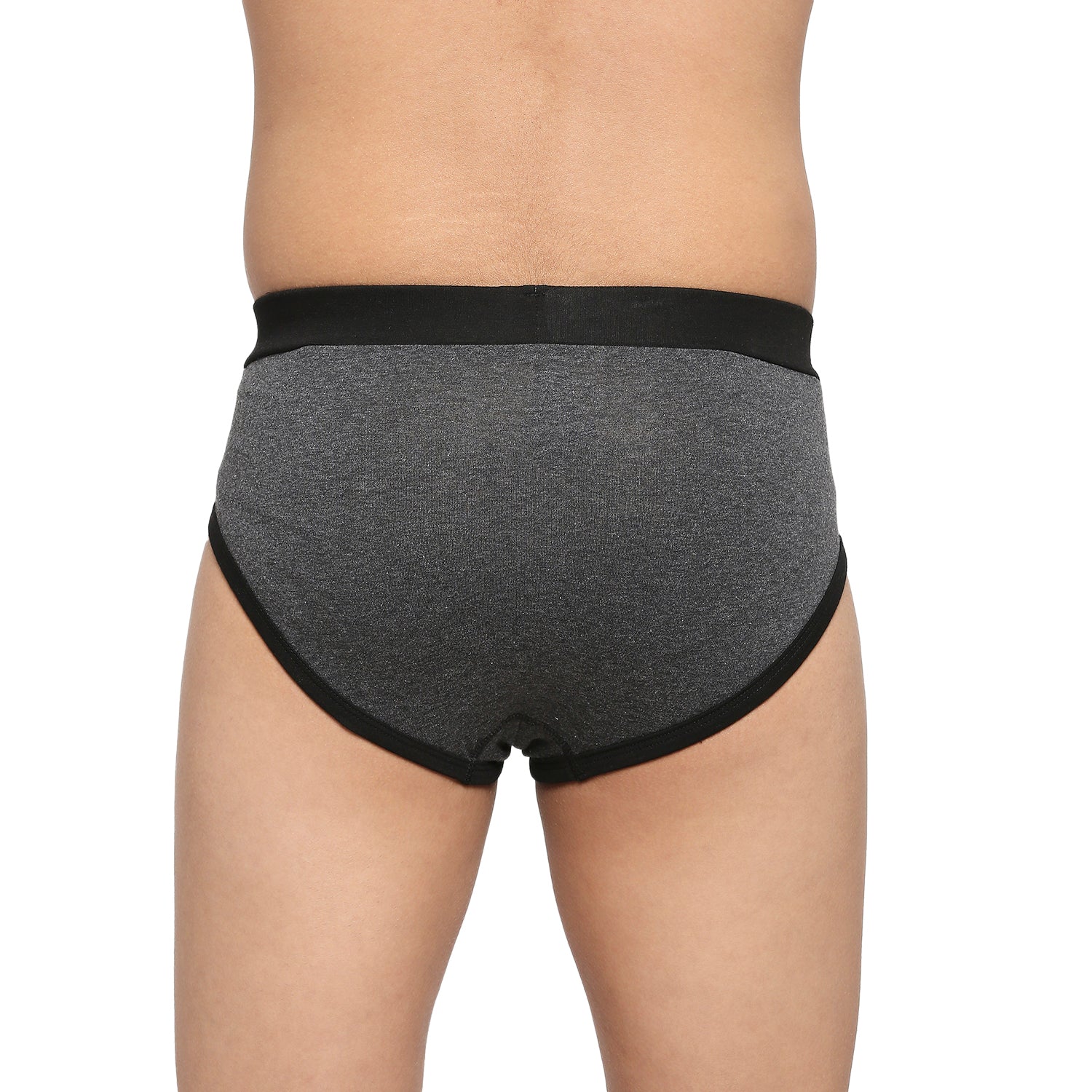 U19 Teenagers Cotton Brief Blue and Dark Gray - Pack of 2