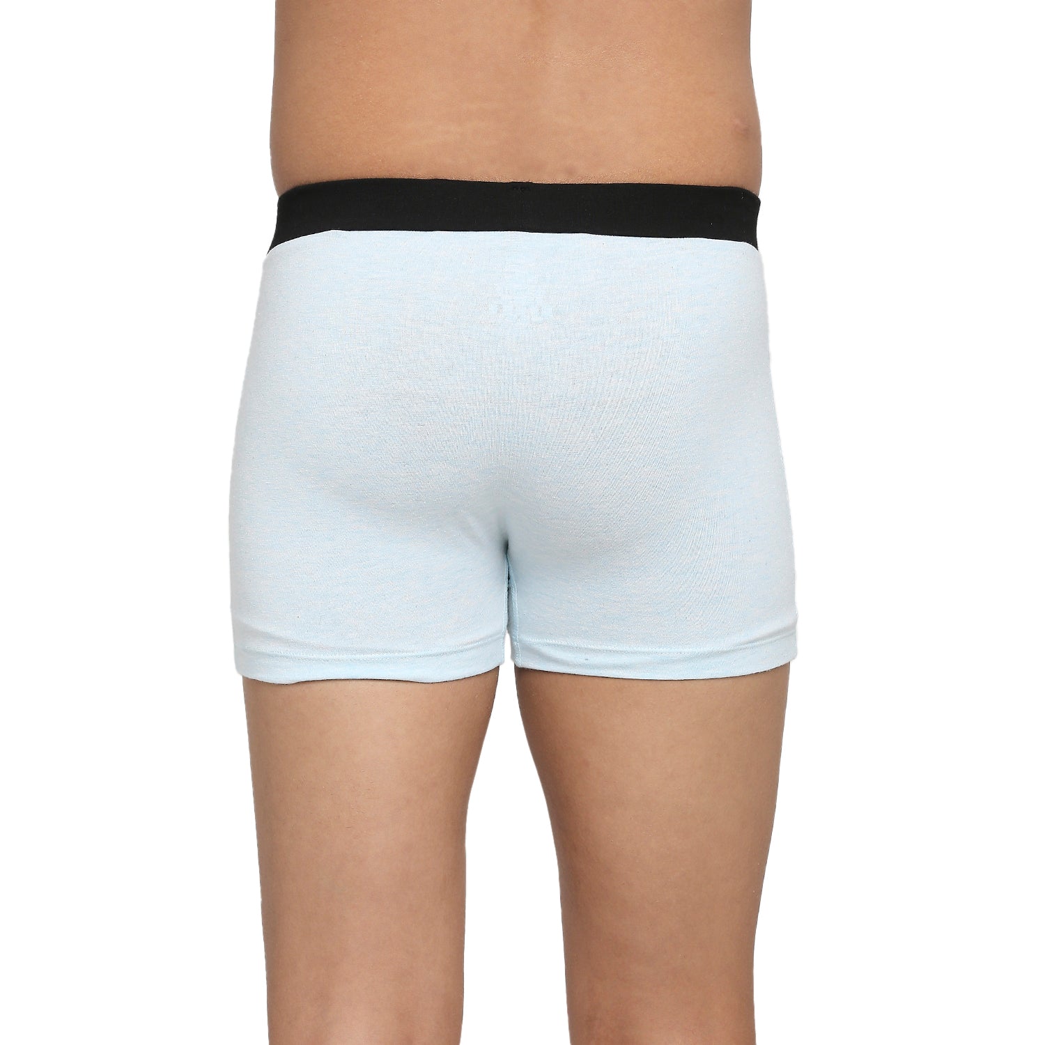 U19 Teenagers Cotton Trunk Dark Gray and Aqua - Pack of 2