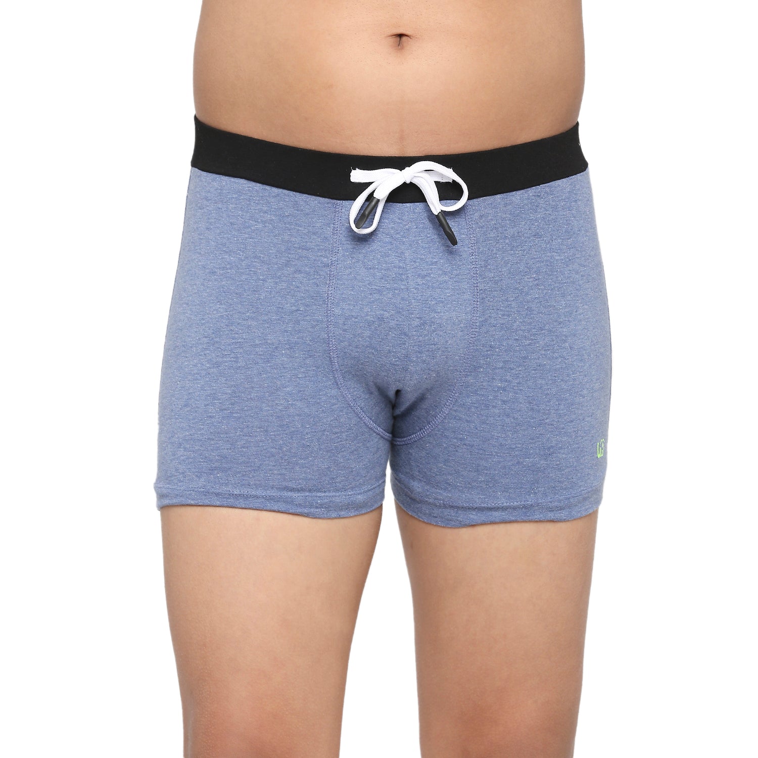 U19 Teenagers Cotton Trunk Light Gray and Blue - Pack of 2