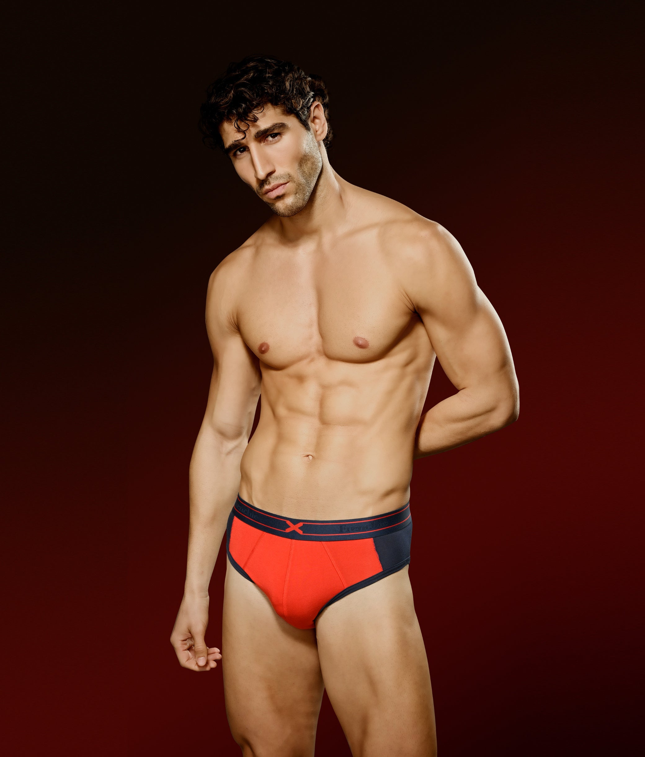 X-Groove Adrenaline Red Micro Modal Cotton Briefs for Men