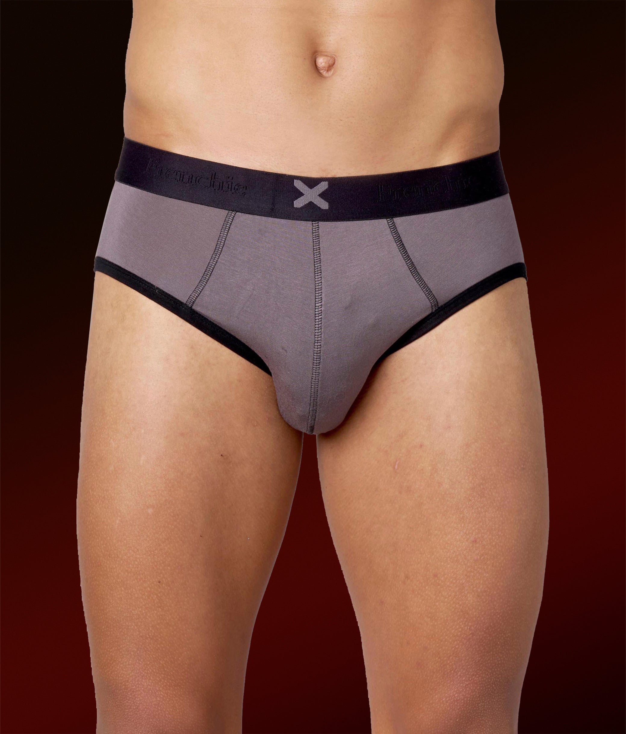 X-Hype Solid Castel Rock Grey Tencel Micro Modal Briefs