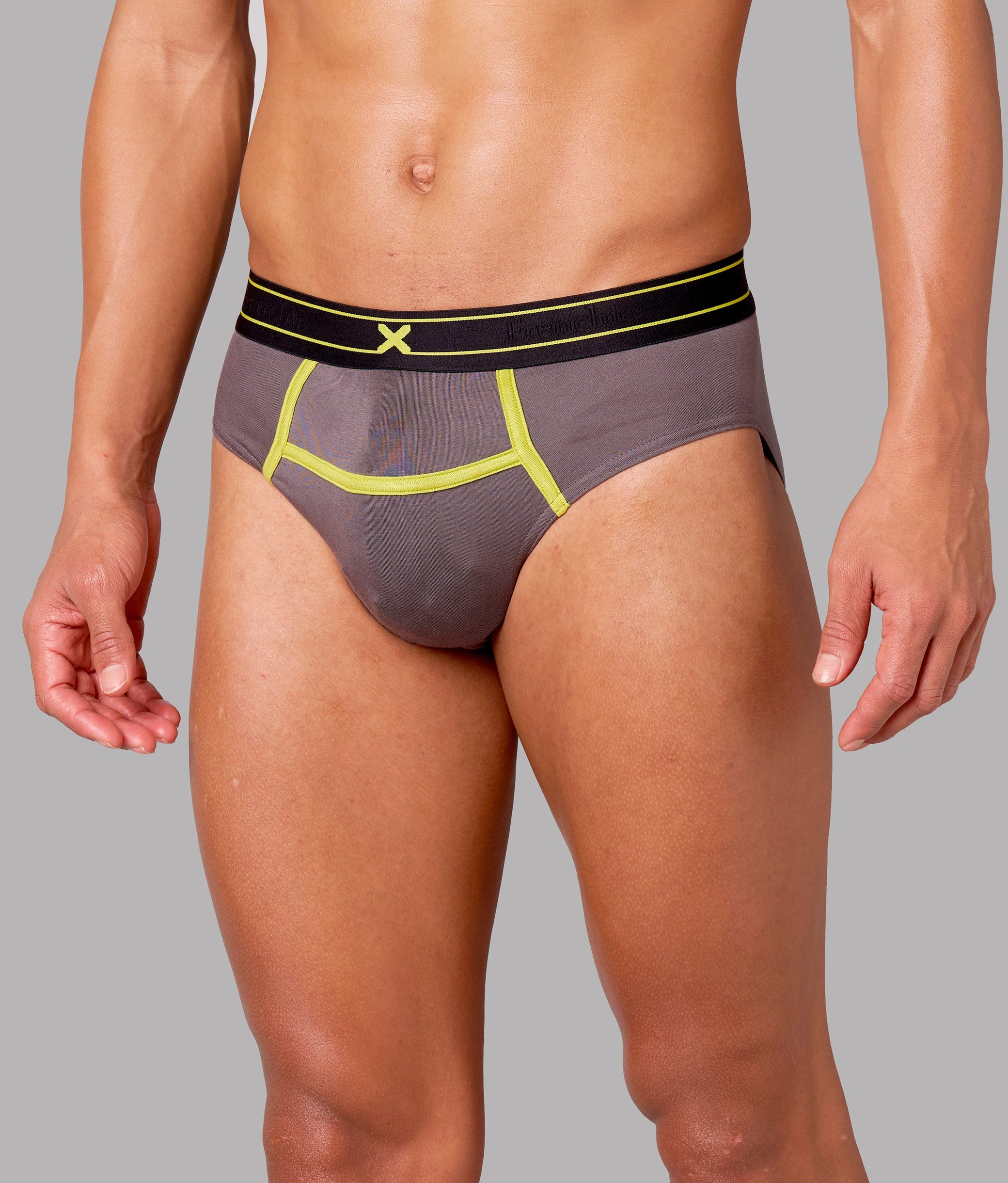 X-Rizz Castel Rock Grey Micro Modal Briefs