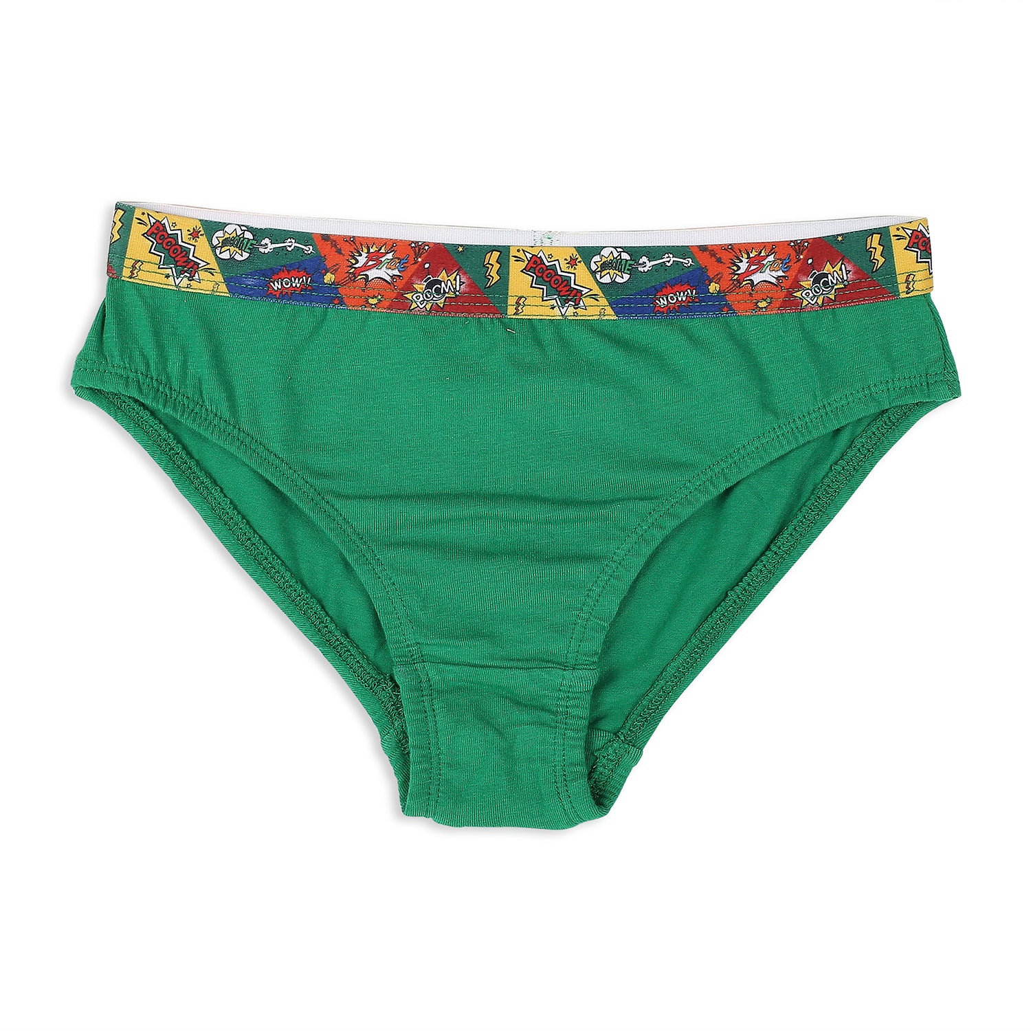 BR001 Kid's Solid Cotton Briefs - Assorted Colours