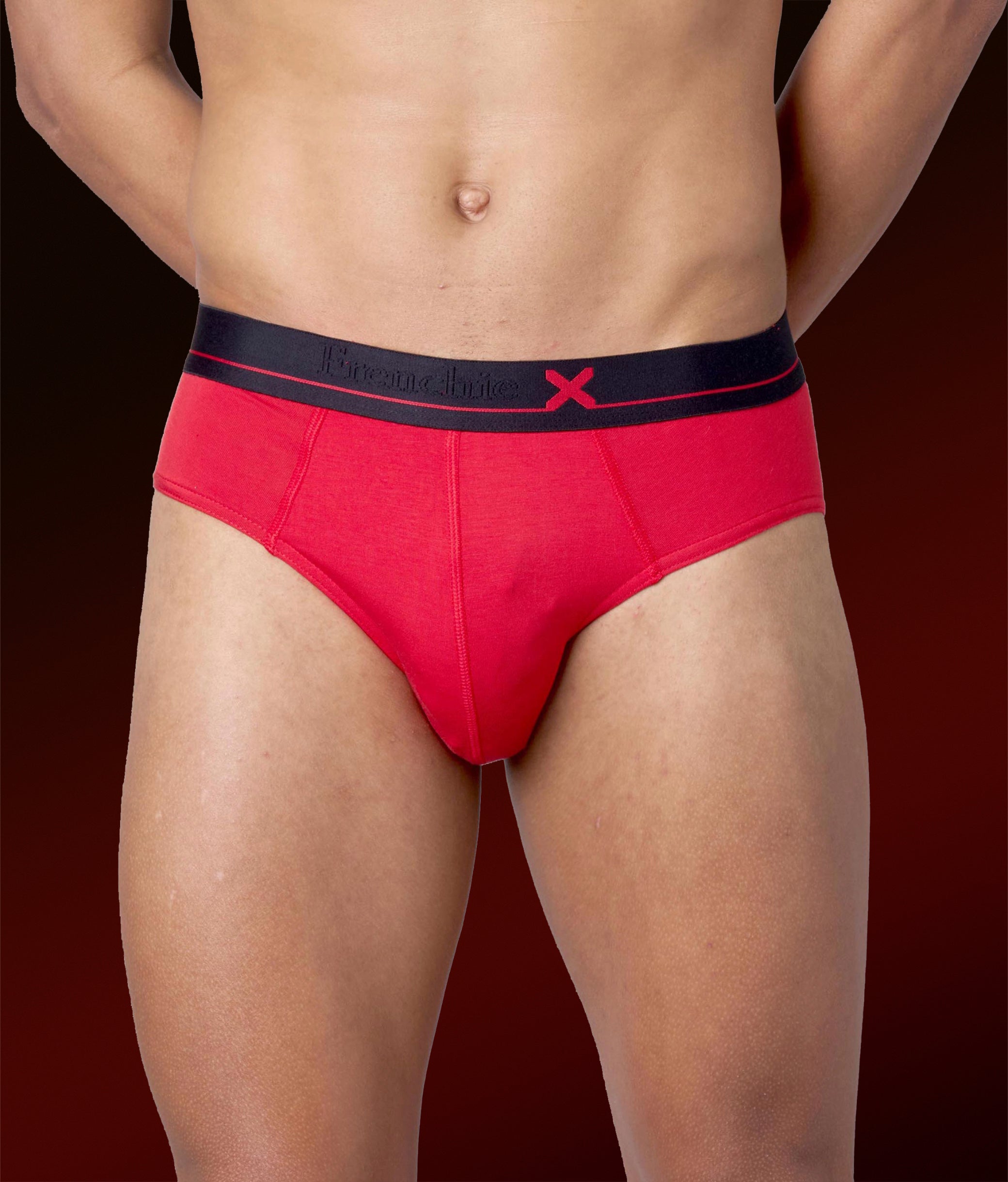 X-Lows Solid Adrenaline Red Micro Modal Briefs