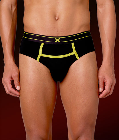 X-Rizz Black Micro Modal Briefs