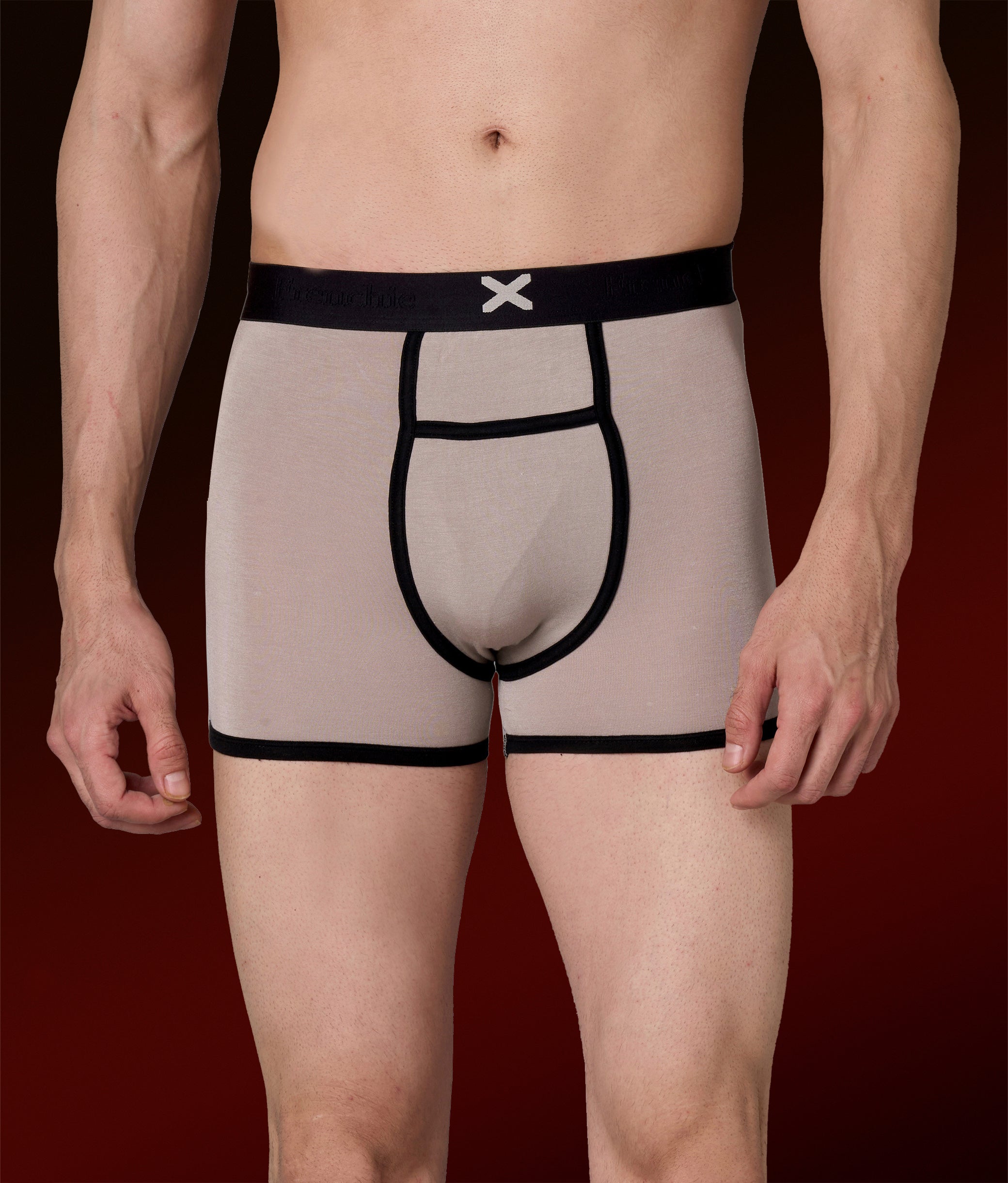 X-Hype Solid String Grey Micro Modal Trunks