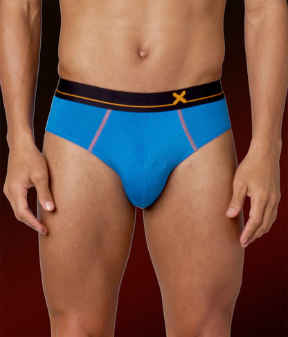 X-Drip Solid French Blue Micro Modal Briefs