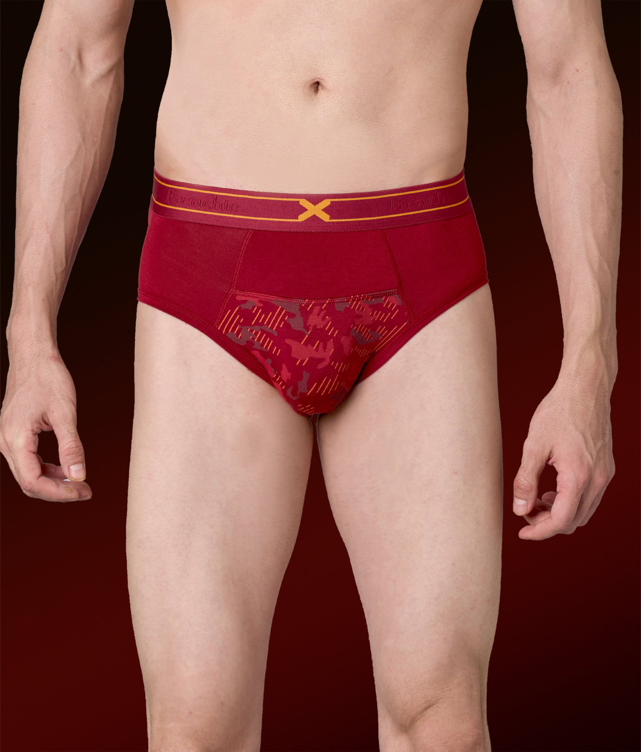 X-Sin Biking Red Air Soft Micro Modal Briefs