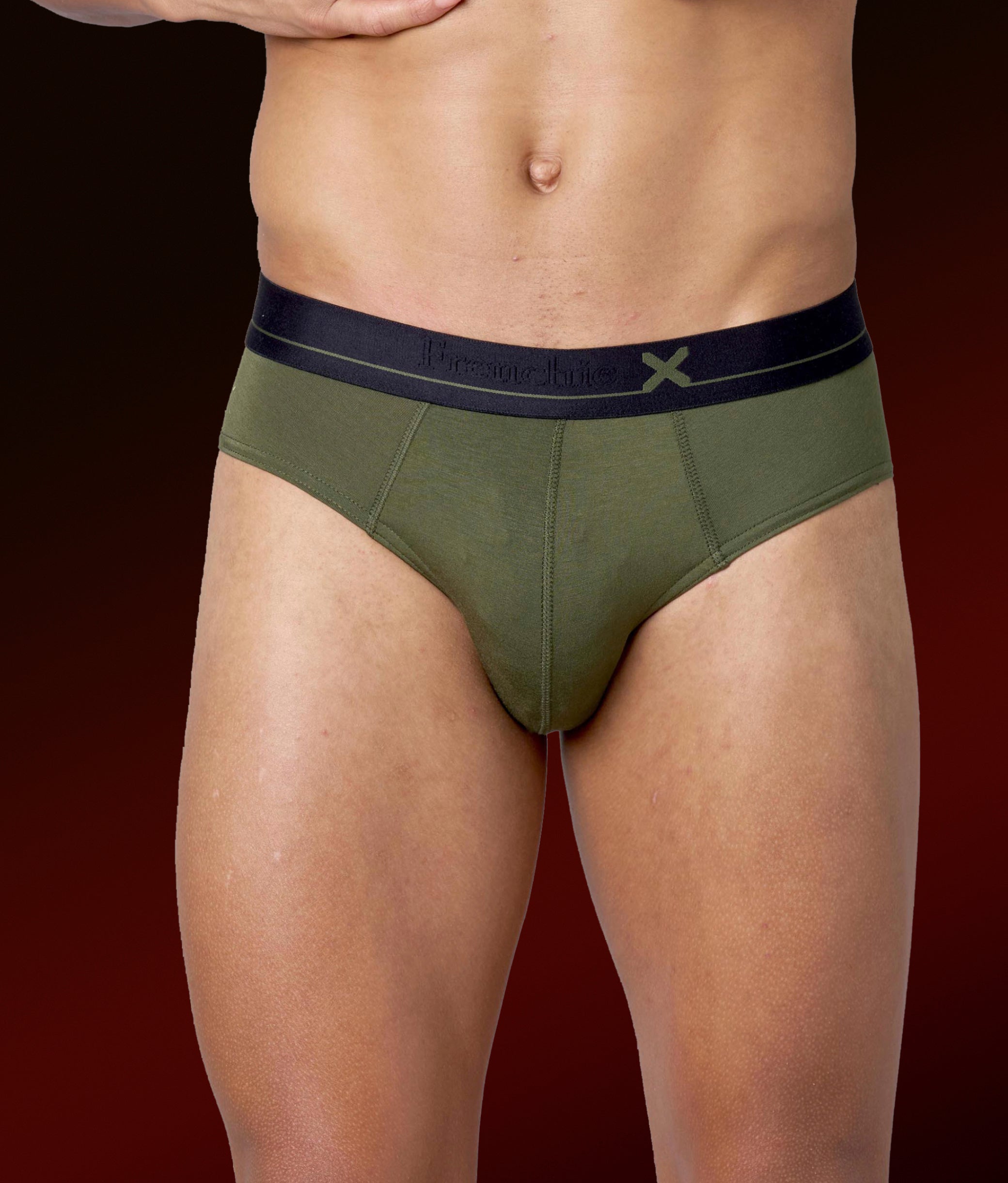 X-Lows Beetle Olive Micro Modal Briefs