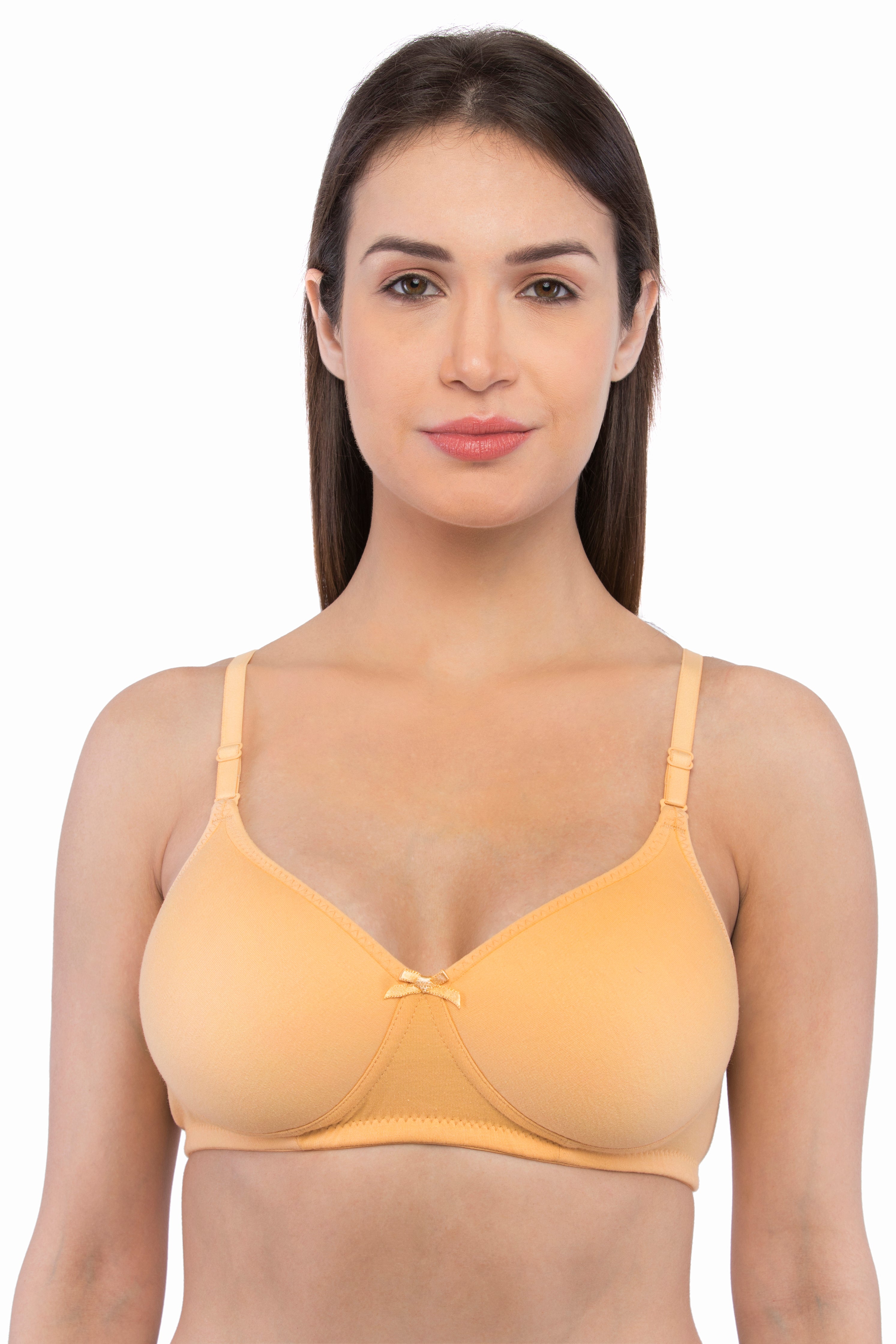 Women's Cotton Lightly-Padded Non-Wired Medium-Coverage T-Shirt Bra - Elle