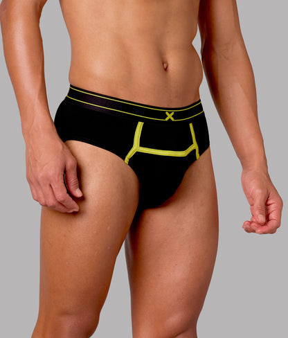 X-Rizz Black Micro Modal Briefs