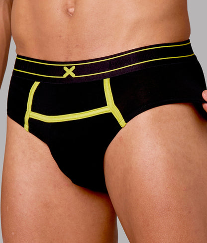 X-Rizz Black Micro Modal Briefs