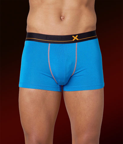 X-Drip Solid French Blue Micro Modal Trunks for Men