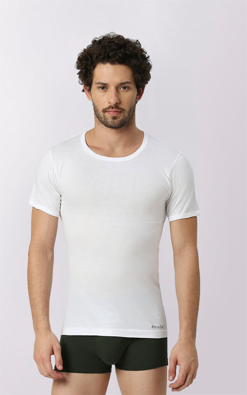 Oxy Round Neck with Sleeve Men's Cotton Vest