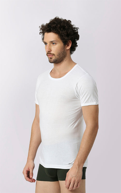 Oxy Round Neck with Sleeve Men's Cotton Vest