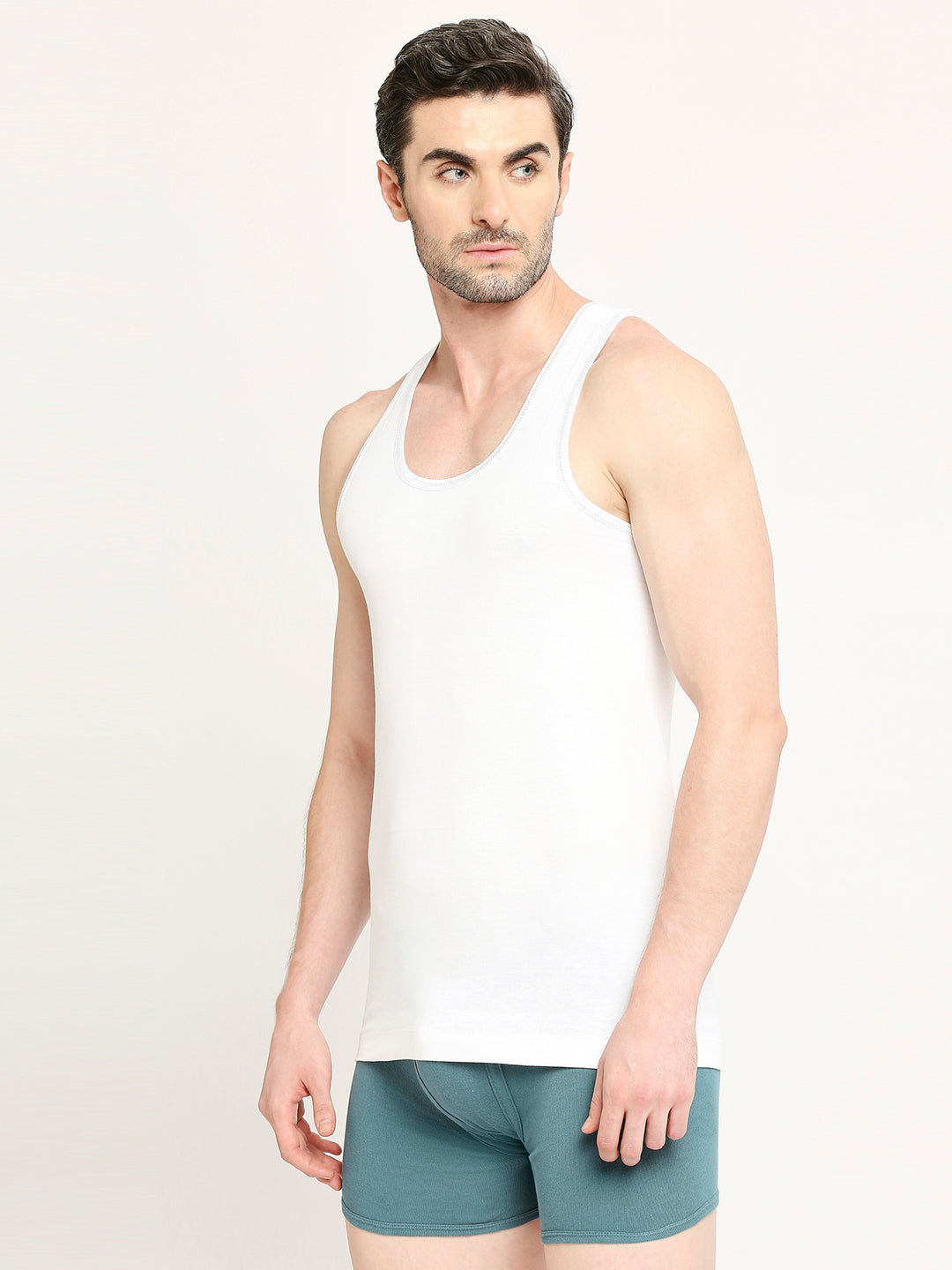 Nawab 100% Soft Cotton Round Neck Sleeveless Inner Vest for Men