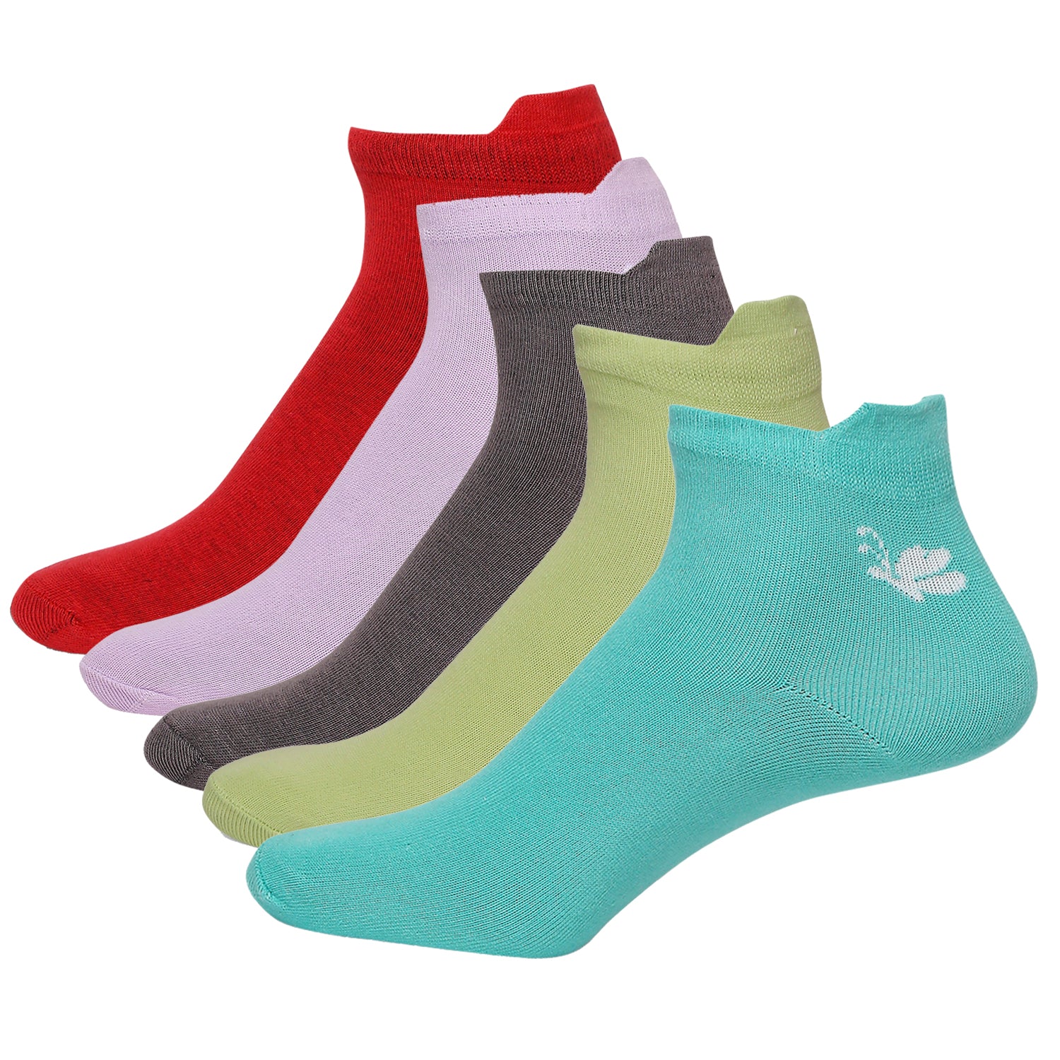 Sports Socks for Women's 100% Cotton for Active Lifestyles, Moisture Control, and Distinctive Style- Assorted (Pack of 5)