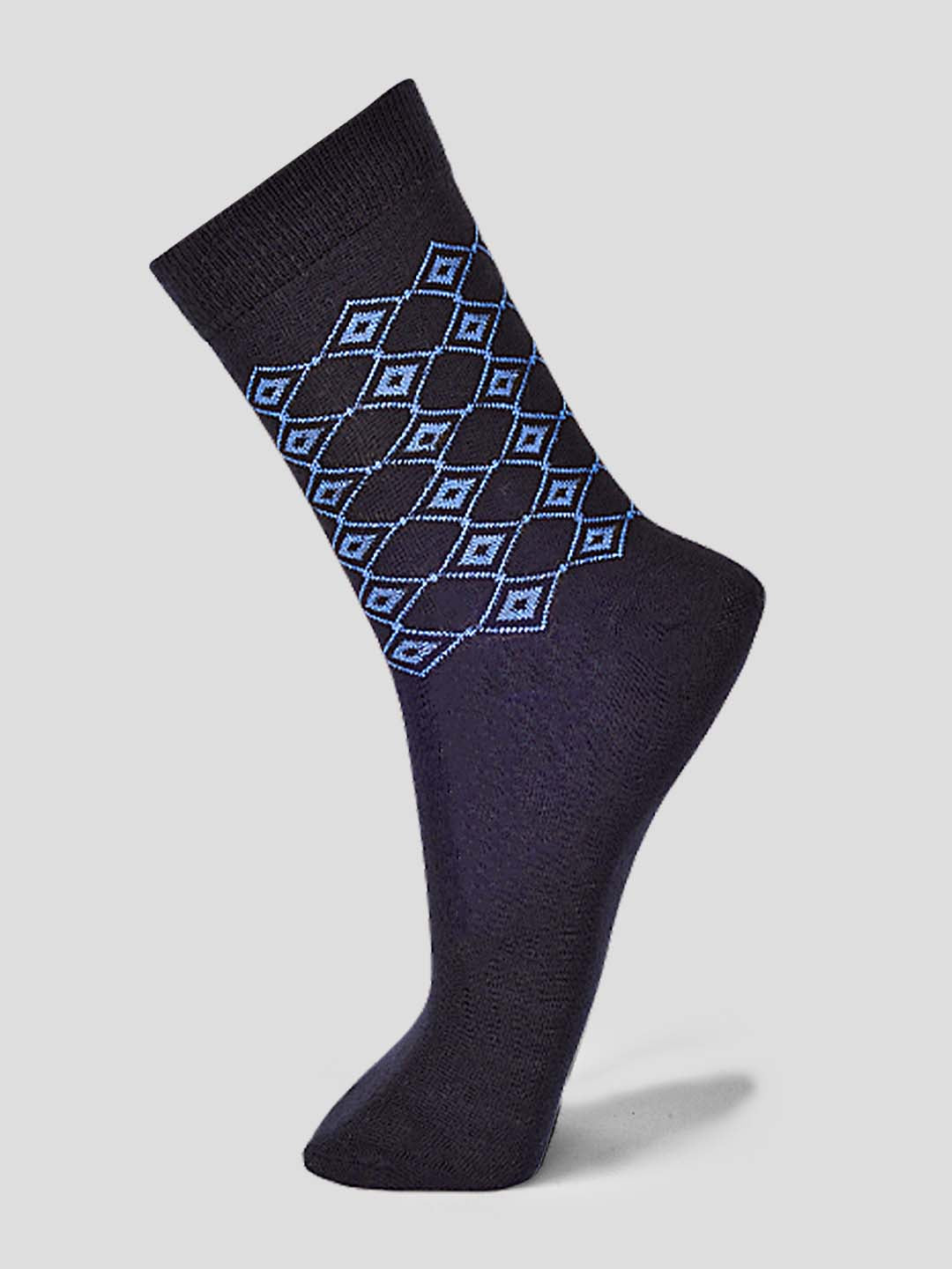 PACK OF 5 SMART FORMAL - ARGYLE   - 003 FULLl CUT ASSORTED COTTON SOCKS