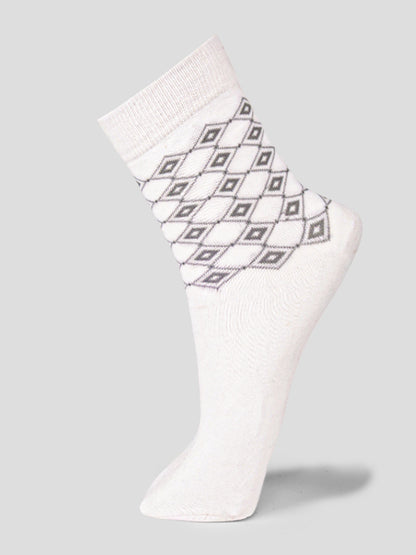 PACK OF 5 SMART FORMAL - ARGYLE   - 003 FULLl CUT ASSORTED COTTON SOCKS