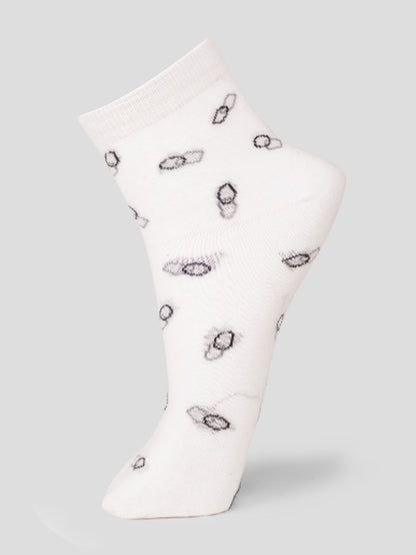 PACK OF 5 SMART FORMAL -ALL OVER- 007 ANKLE CUT ASSORTED COTTON SOCKS