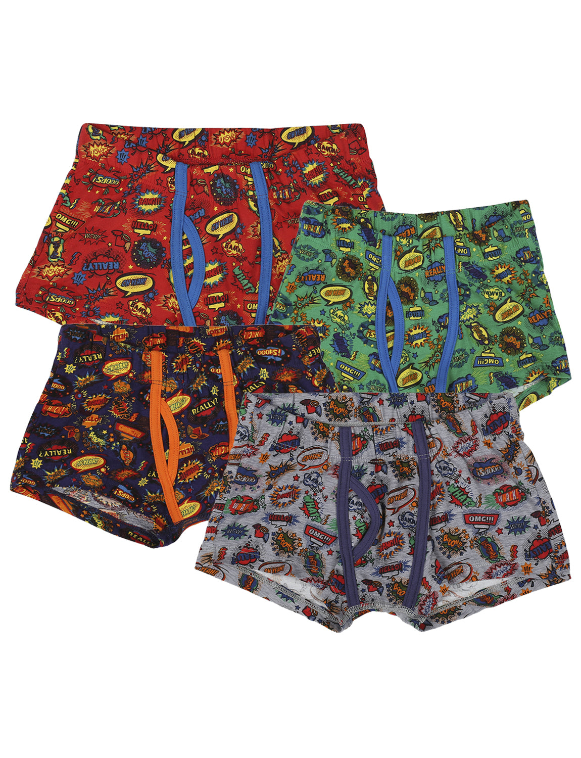 TR002 Kid's Soft Cotton Printed Trunk for Boys - Assorted Colours